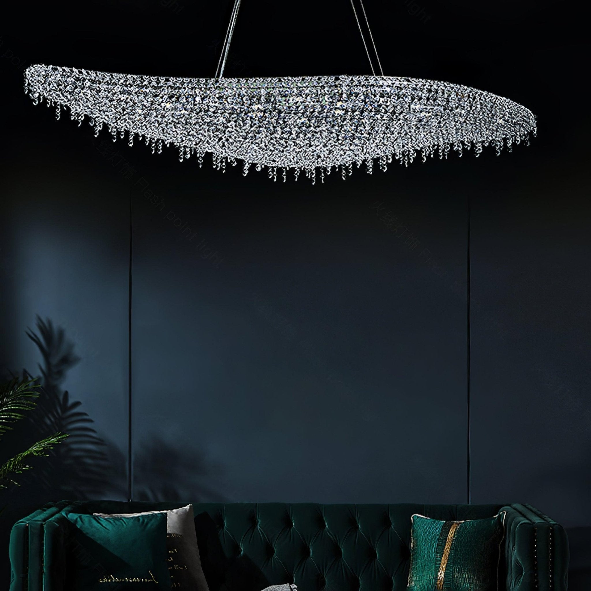 Zyrs Crystal Pendant Light-Neutral Decor
