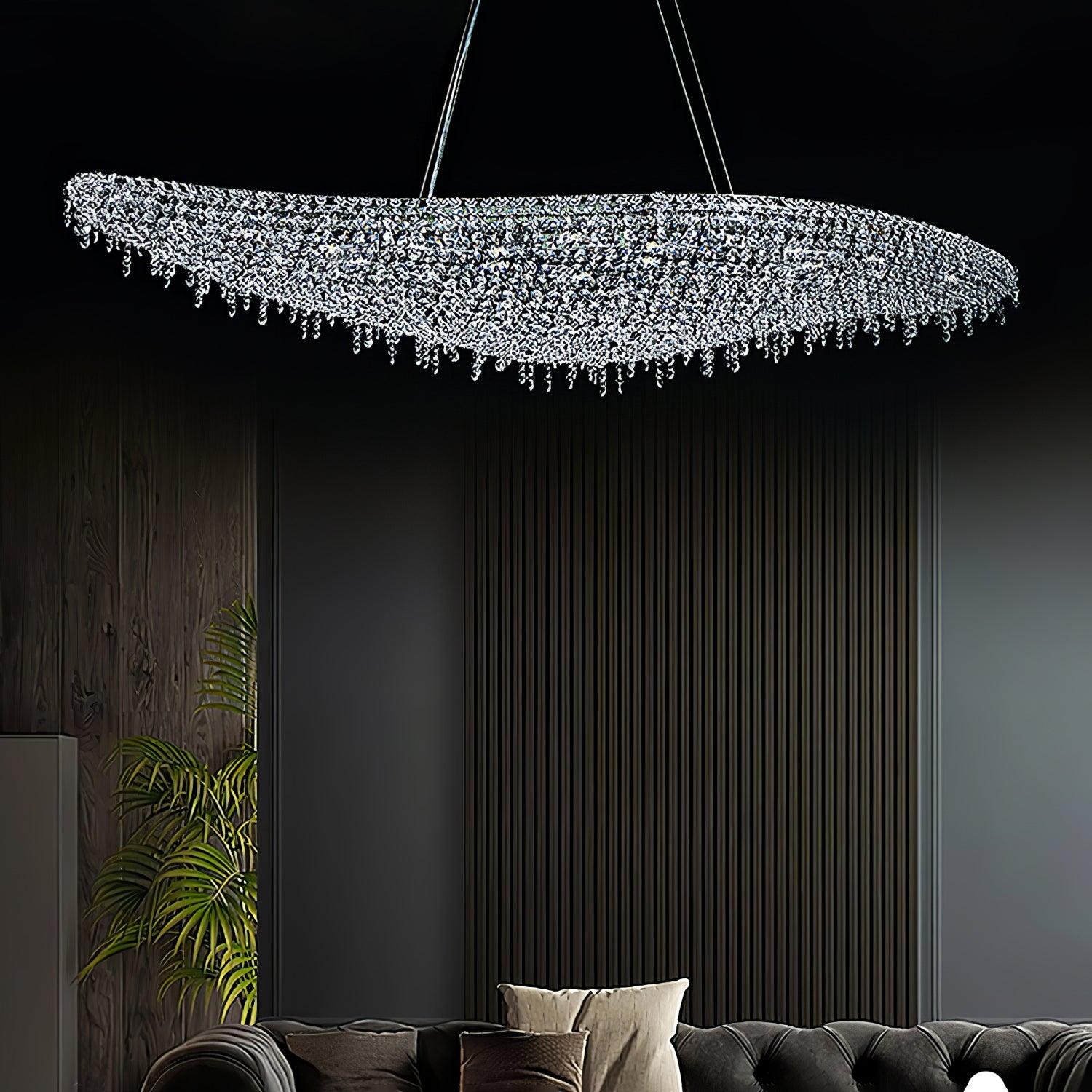 Zyrs Crystal Pendant Light-Neutral Decor