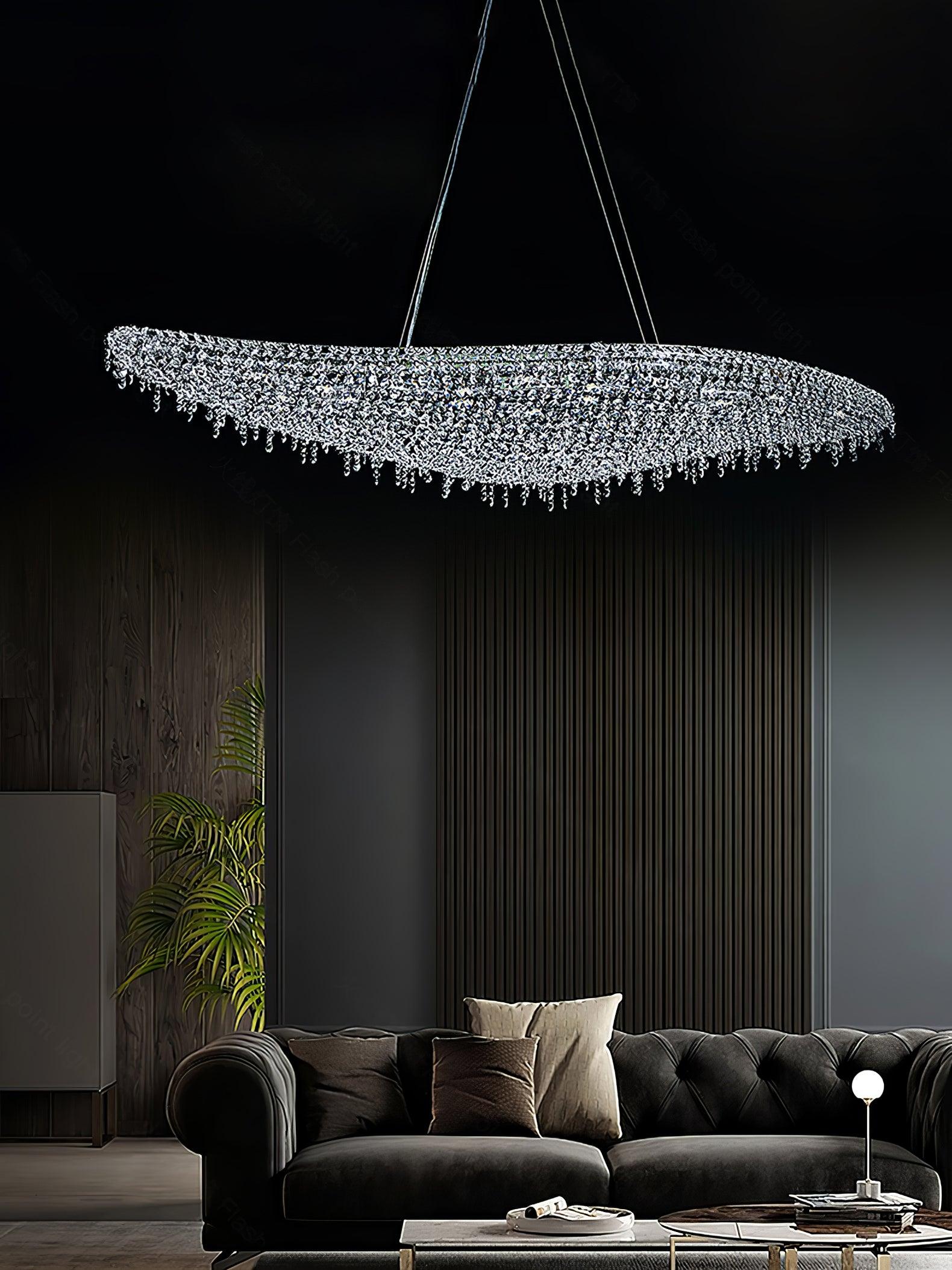 Zyrs Crystal Pendant Light-Neutral Decor