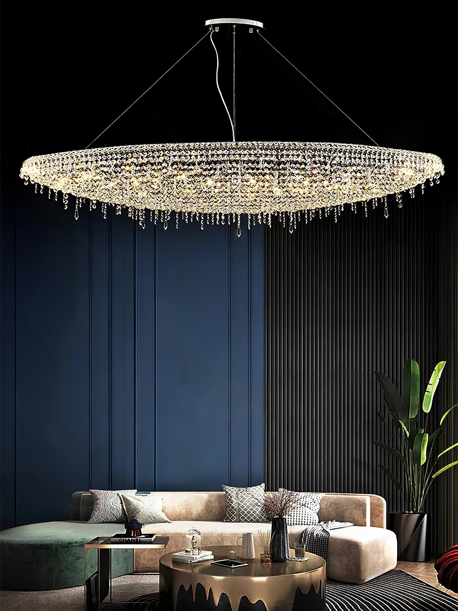 Zyrs Crystal Pendant Light-Neutral Decor