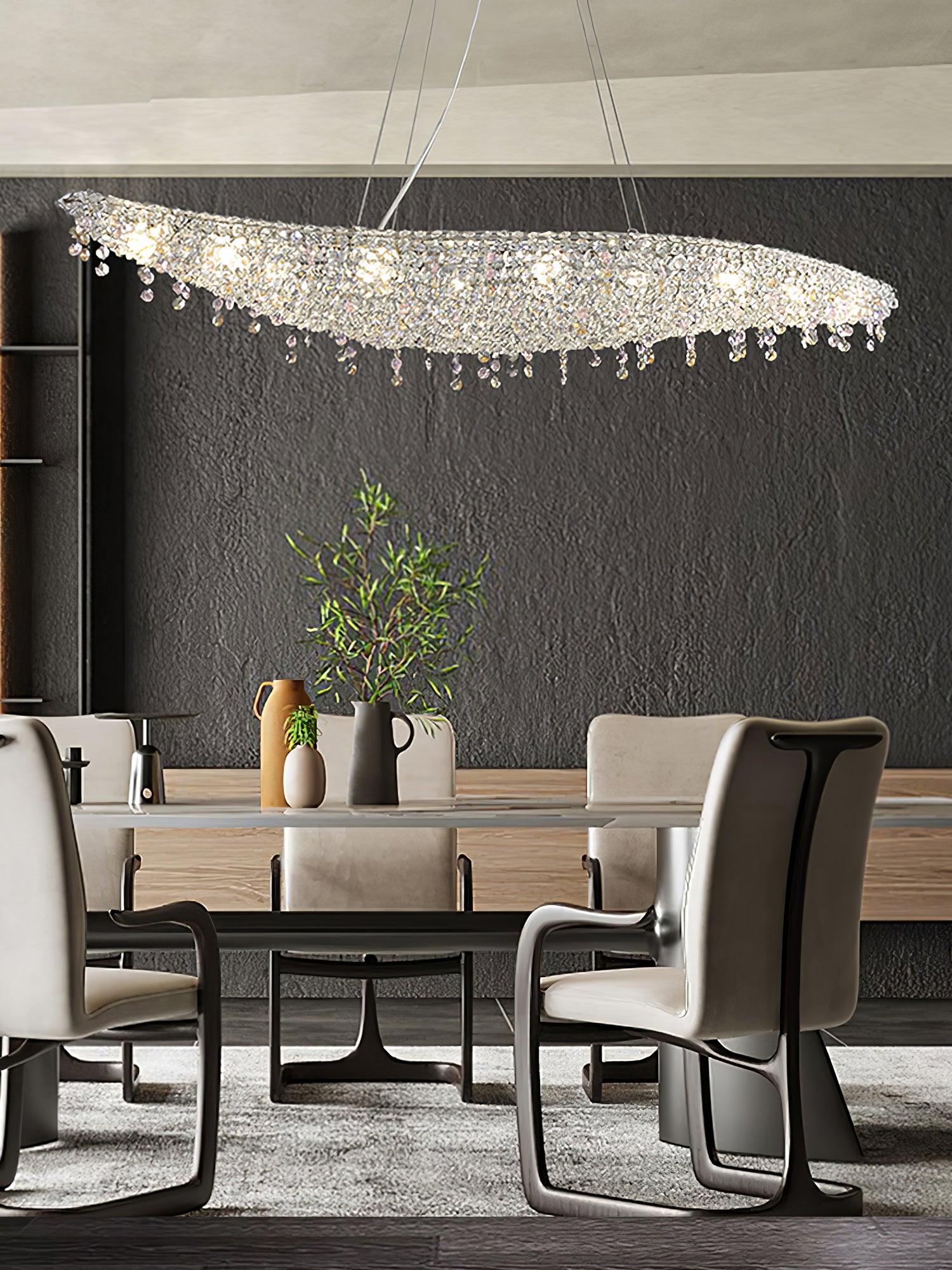 Zyrs Crystal Pendant Light-Neutral Decor