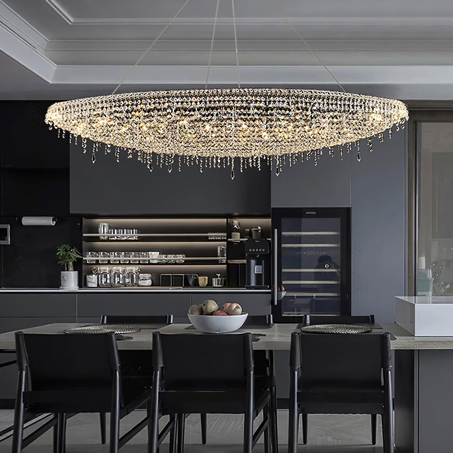 Zyrs Crystal Pendant Light-Neutral Decor
