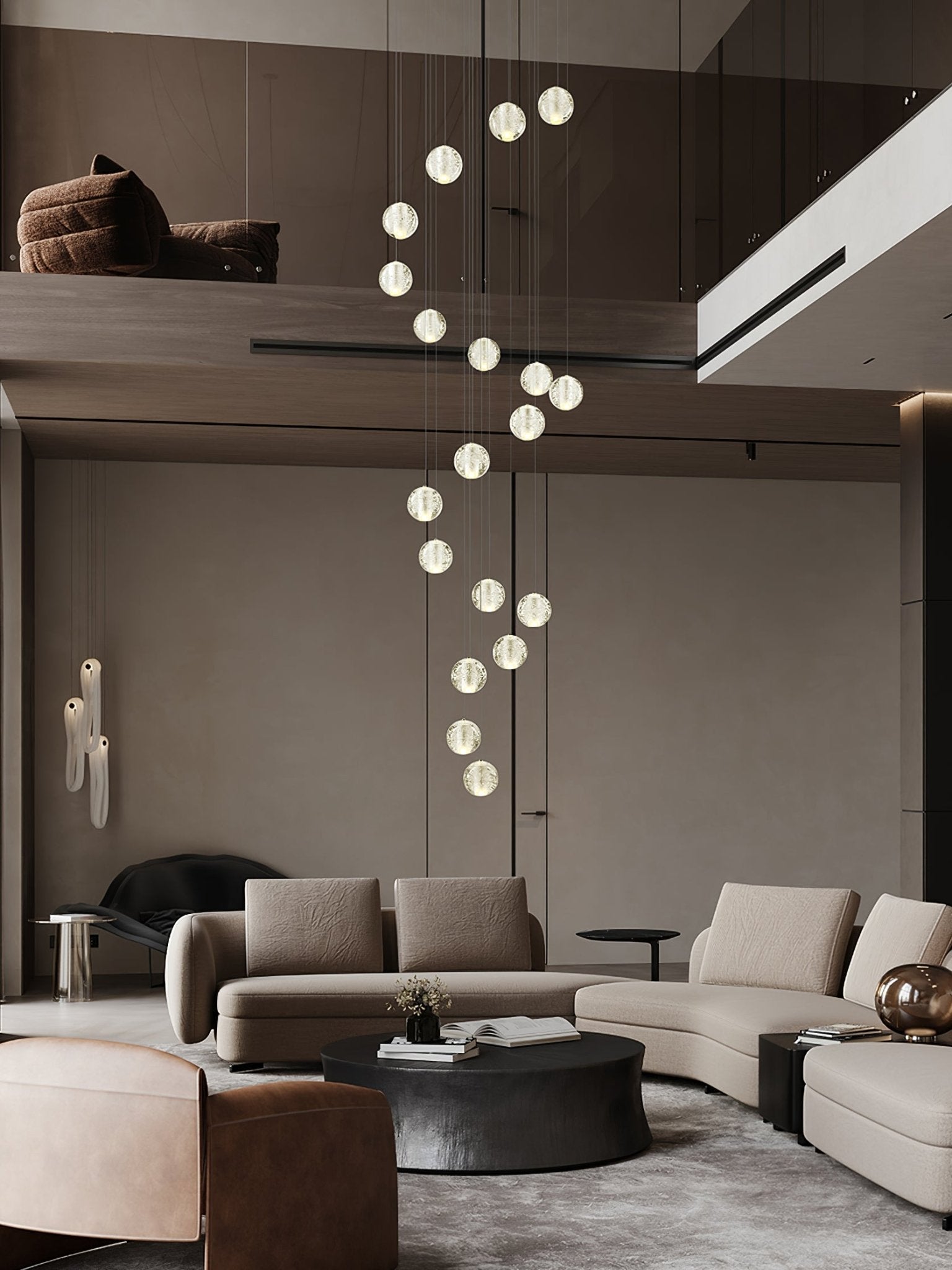 Crystal Bubbles Balls Pendant Lamp-Neutral Decor