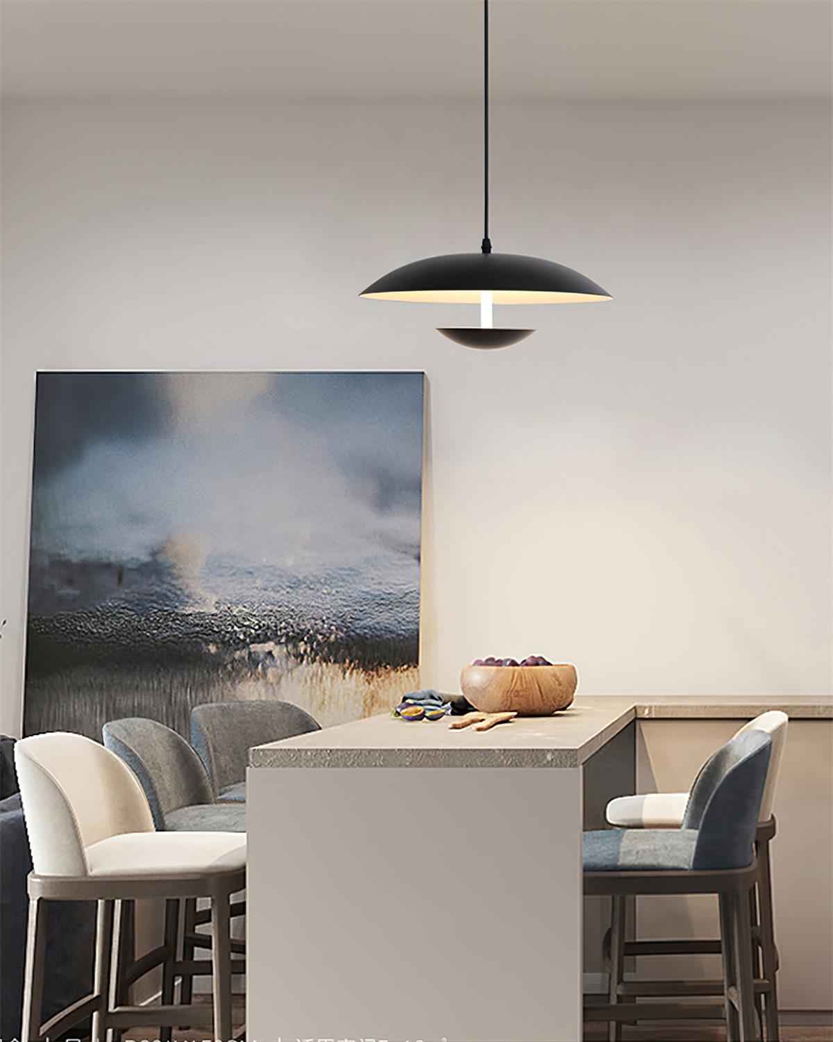 Pylos Minimalist Black Pendant Light