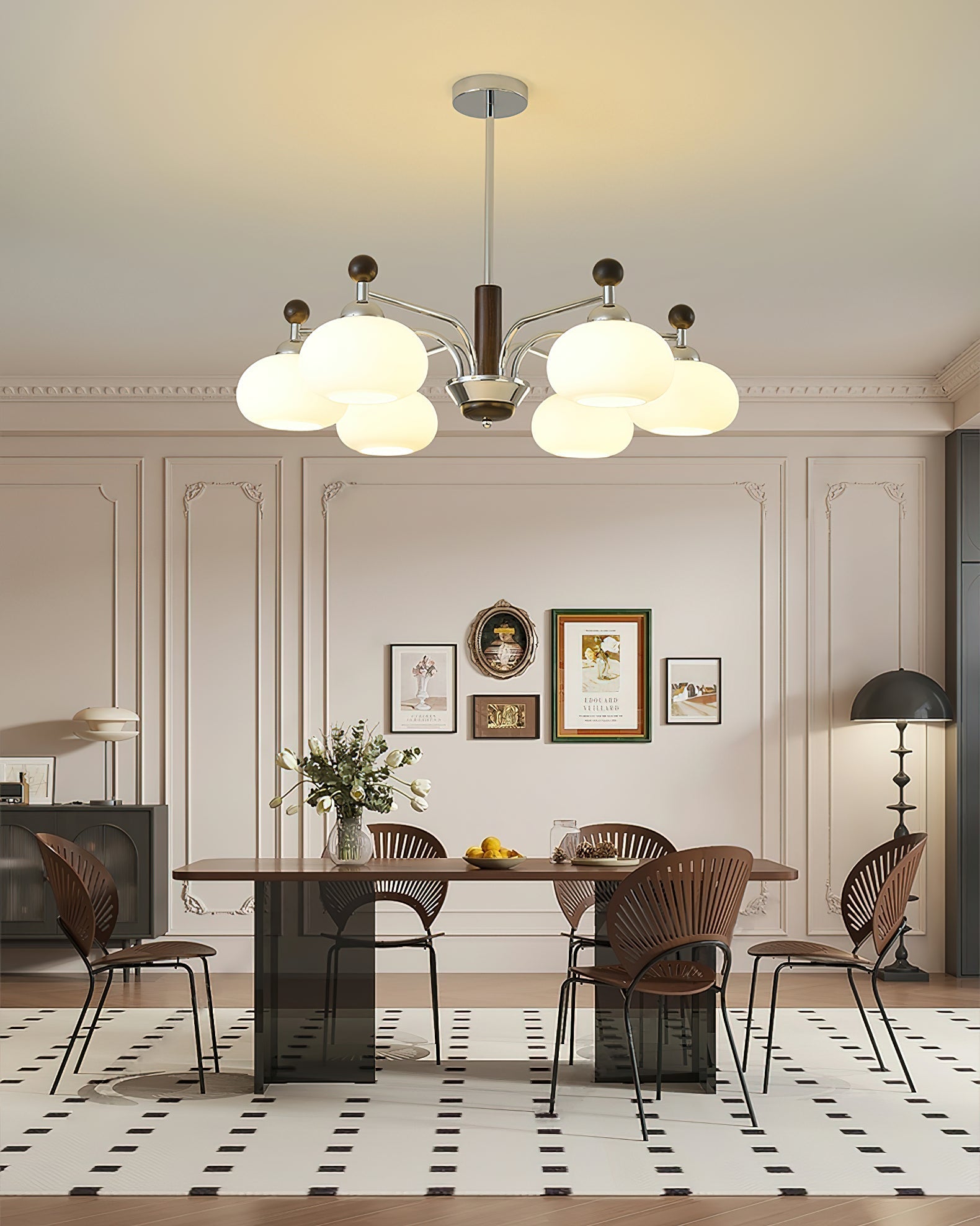 Aurora Chandelier Multi Arm Modern-Neutral Decor