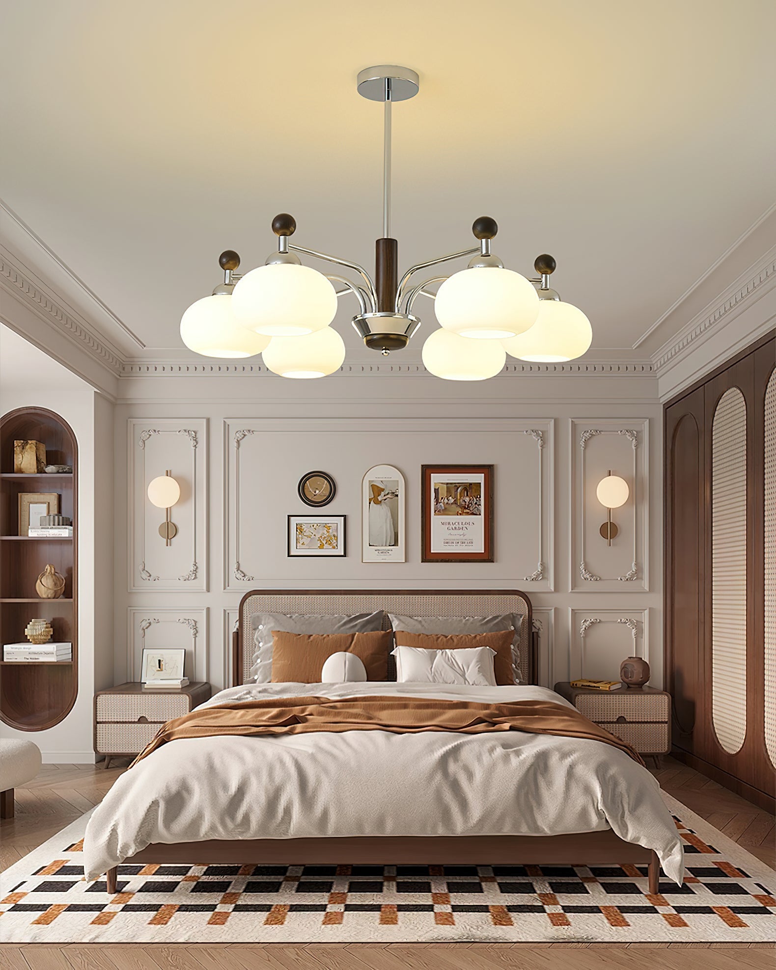 Aurora Chandelier Multi Arm Modern-Neutral Decor