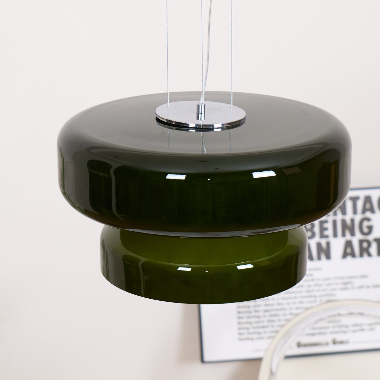Zerithce Glass Modern Minimalist Pendant Lamp-Neutral Decor
