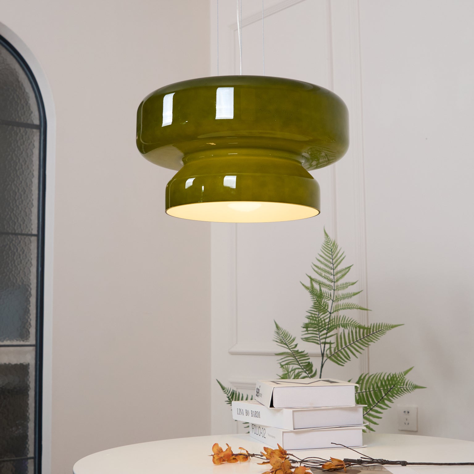 Zerithce Glass Modern Minimalist Pendant Lamp-Neutral Decor