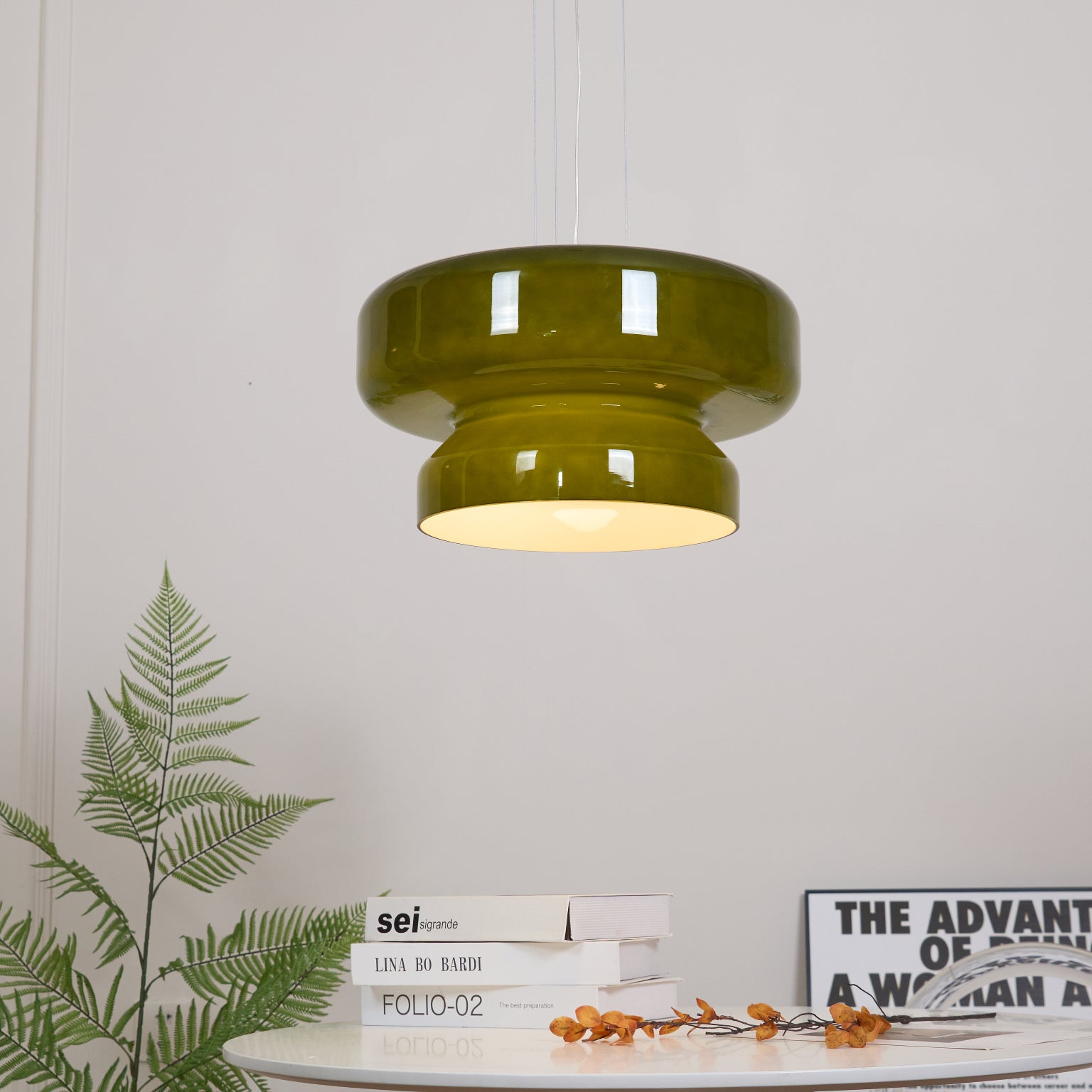 Zerithce Glass Modern Minimalist Pendant Lamp-Neutral Decor