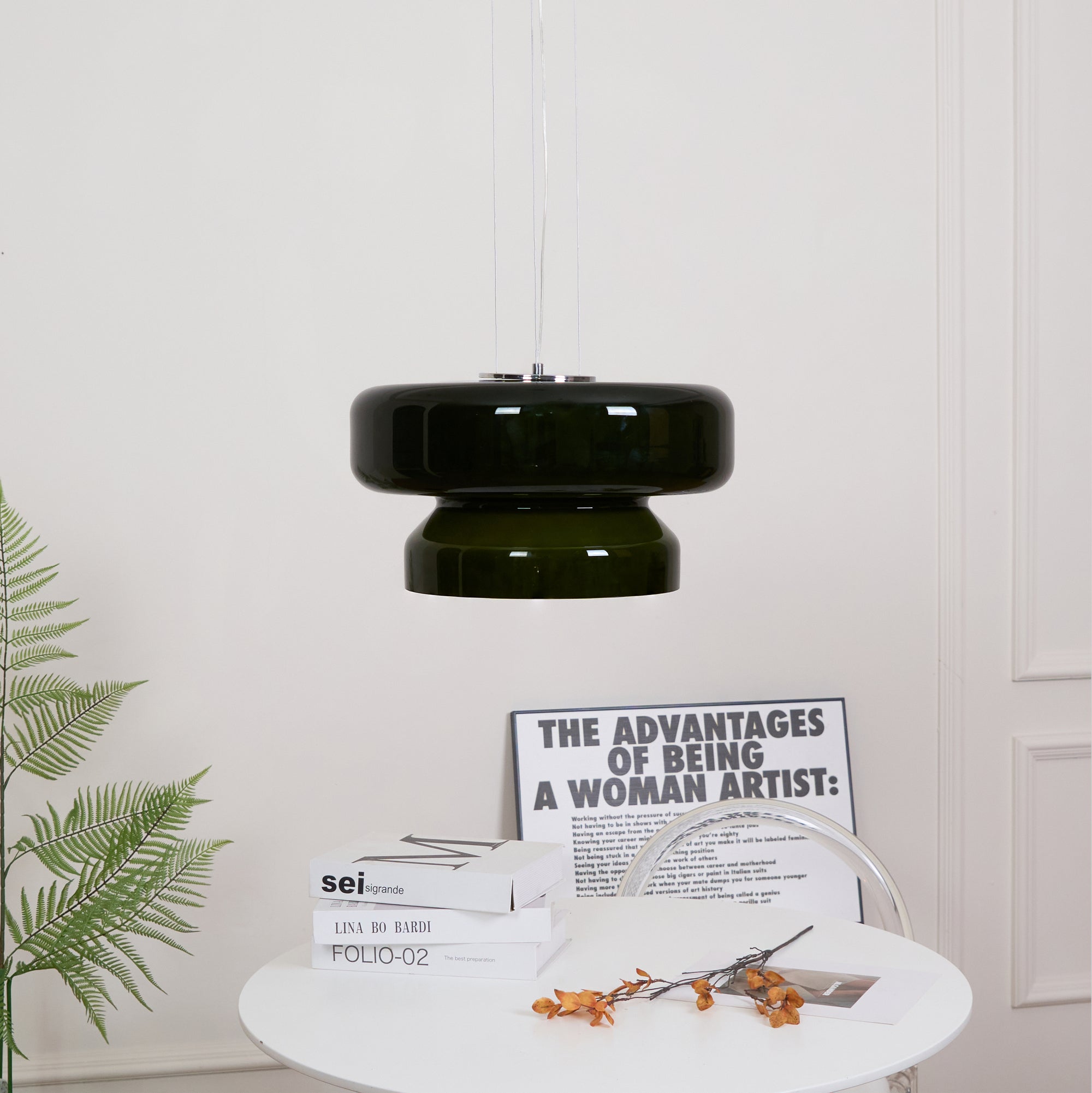 Zerithce Glass Modern Minimalist Pendant Lamp-Neutral Decor