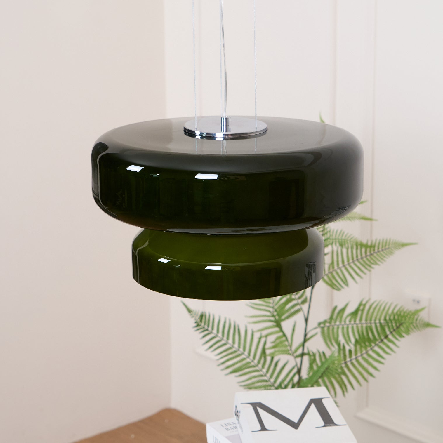 Zerithce Glass Modern Minimalist Pendant Lamp-Neutral Decor