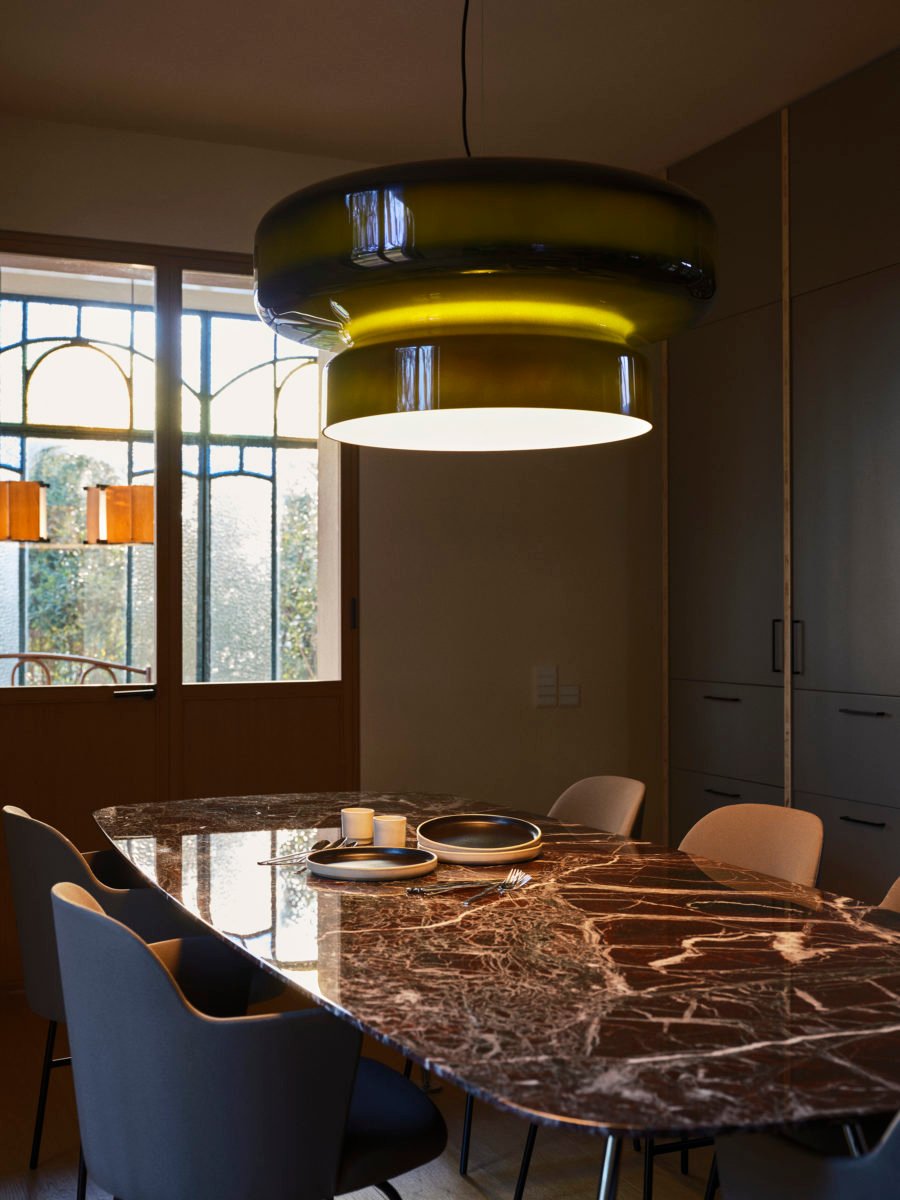 Zerithce Glass Modern Minimalist Pendant Lamp-Neutral Decor