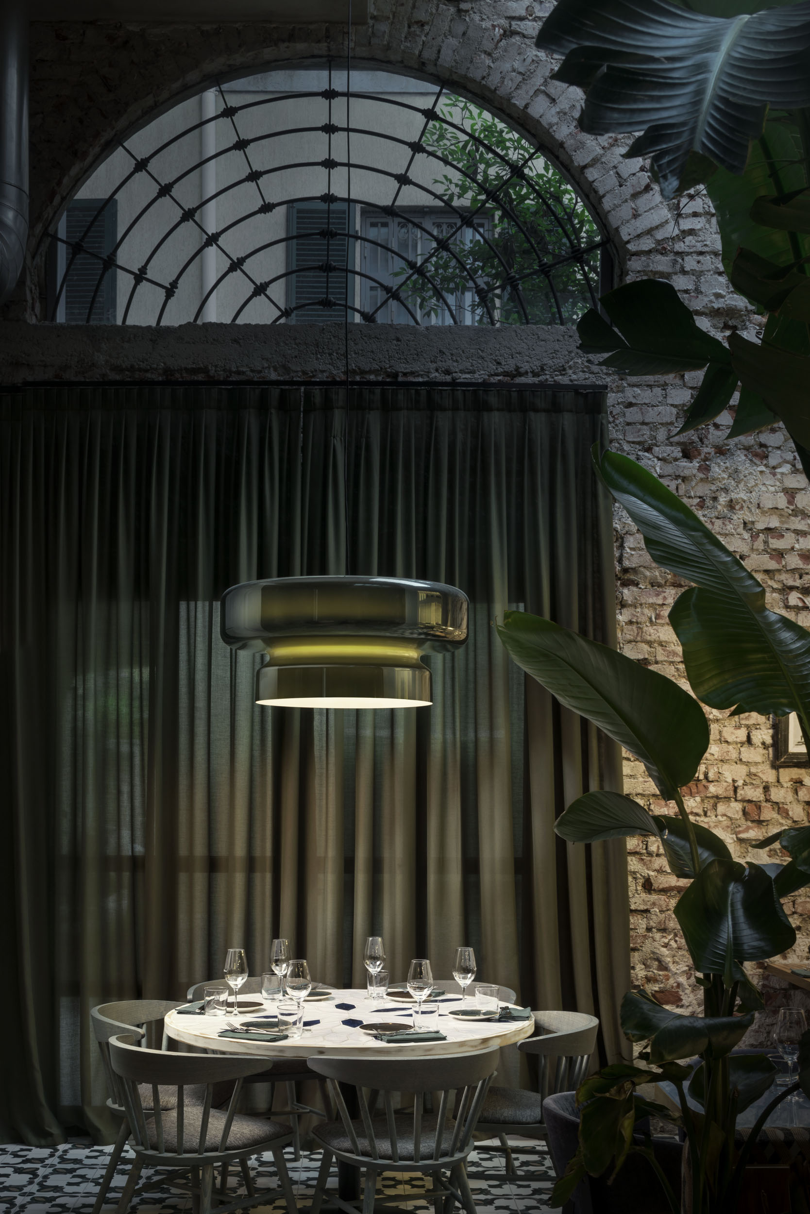 Zerithce Glass Modern Minimalist Pendant Lamp-Neutral Decor