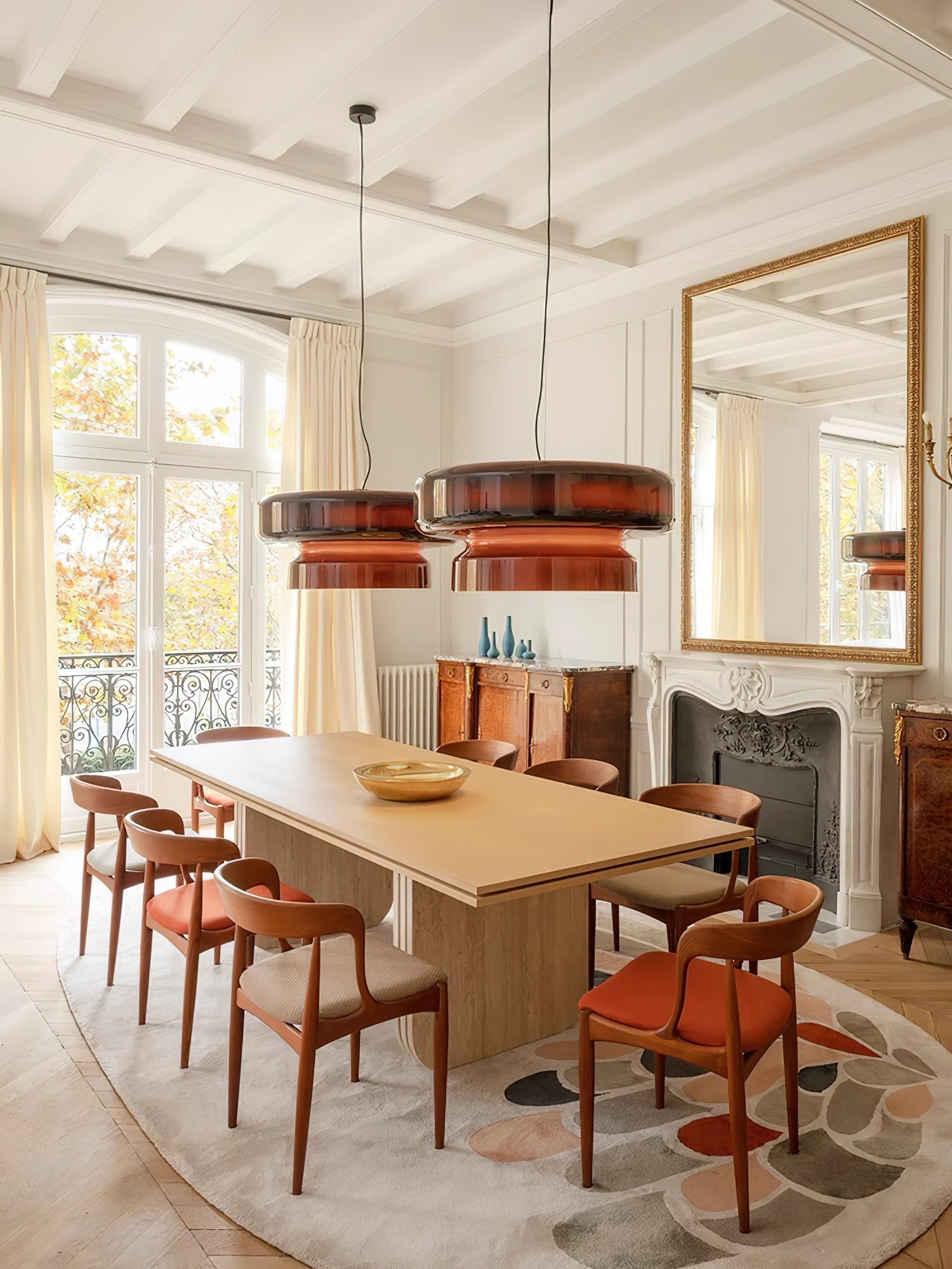 Zerithce Glass Modern Minimalist Pendant Lamp-Neutral Decor