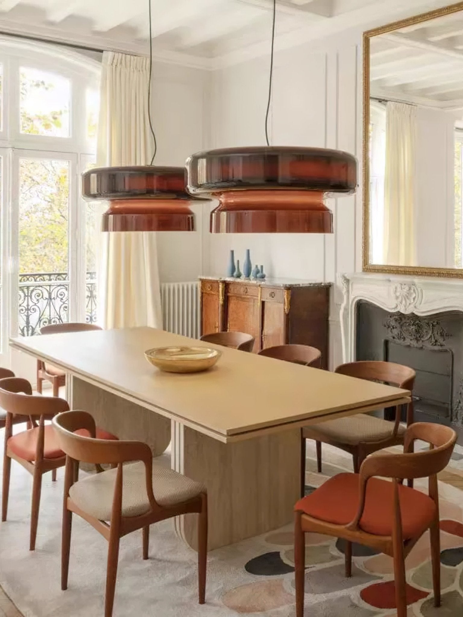 Zerithce Glass Modern Minimalist Pendant Lamp-Neutral Decor