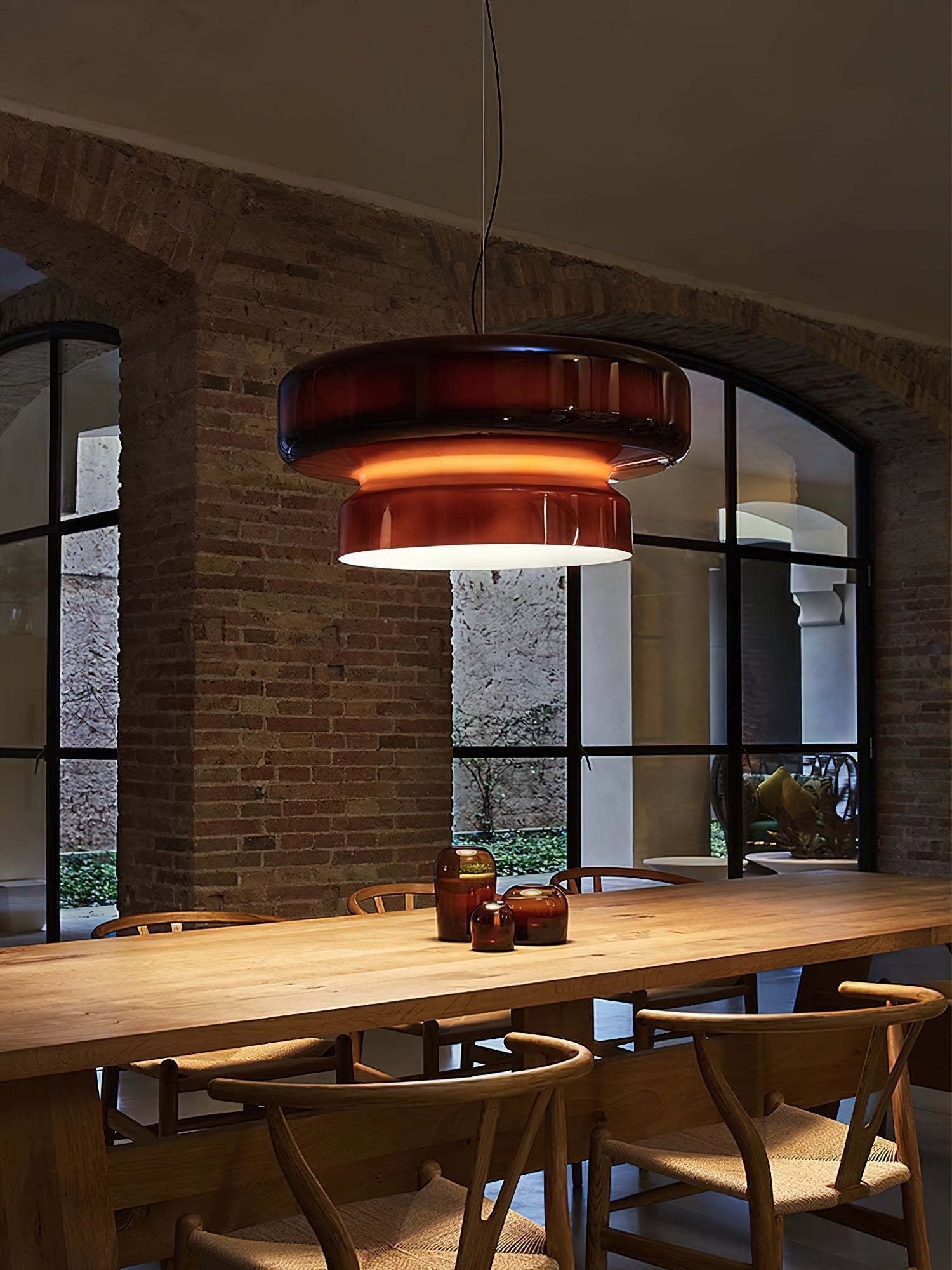 Zerithce Glass Modern Minimalist Pendant Lamp-Neutral Decor