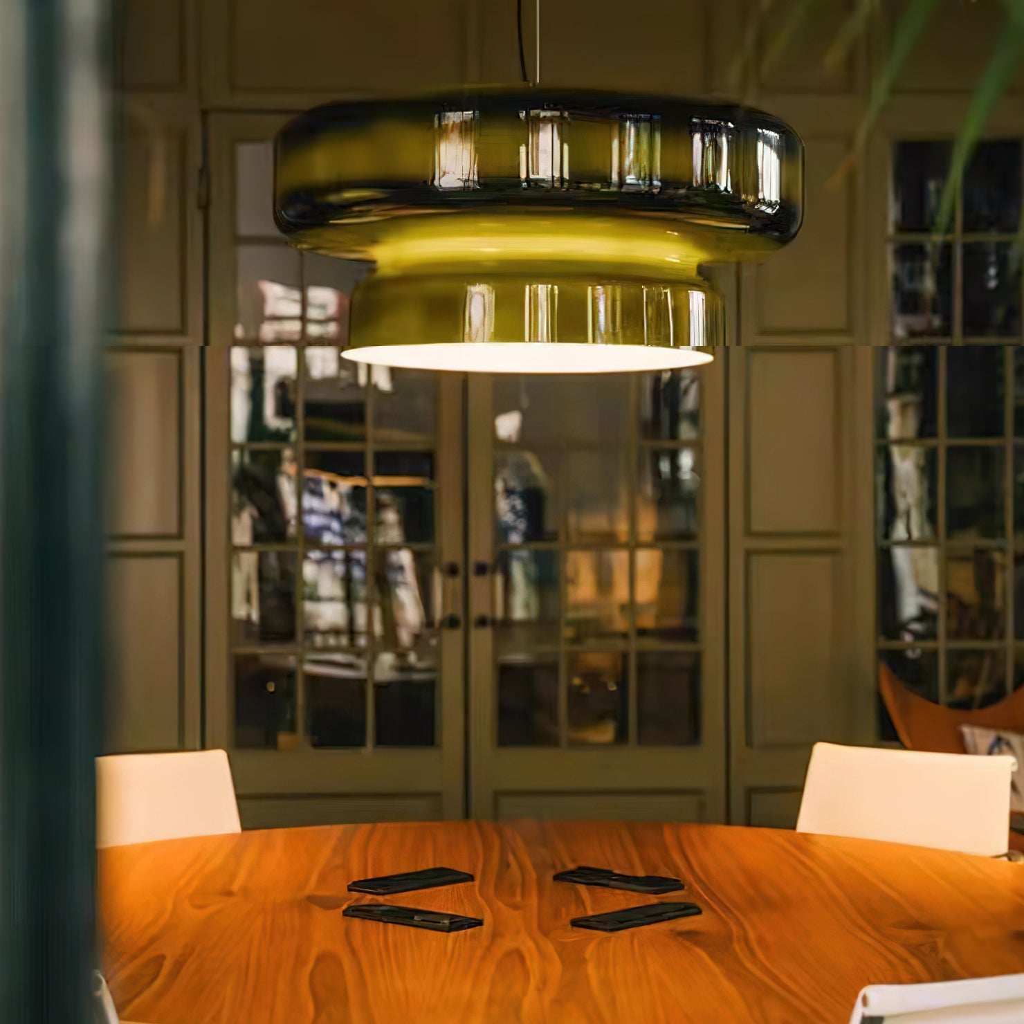 Zerithce Glass Modern Minimalist Pendant Lamp-Neutral Decor