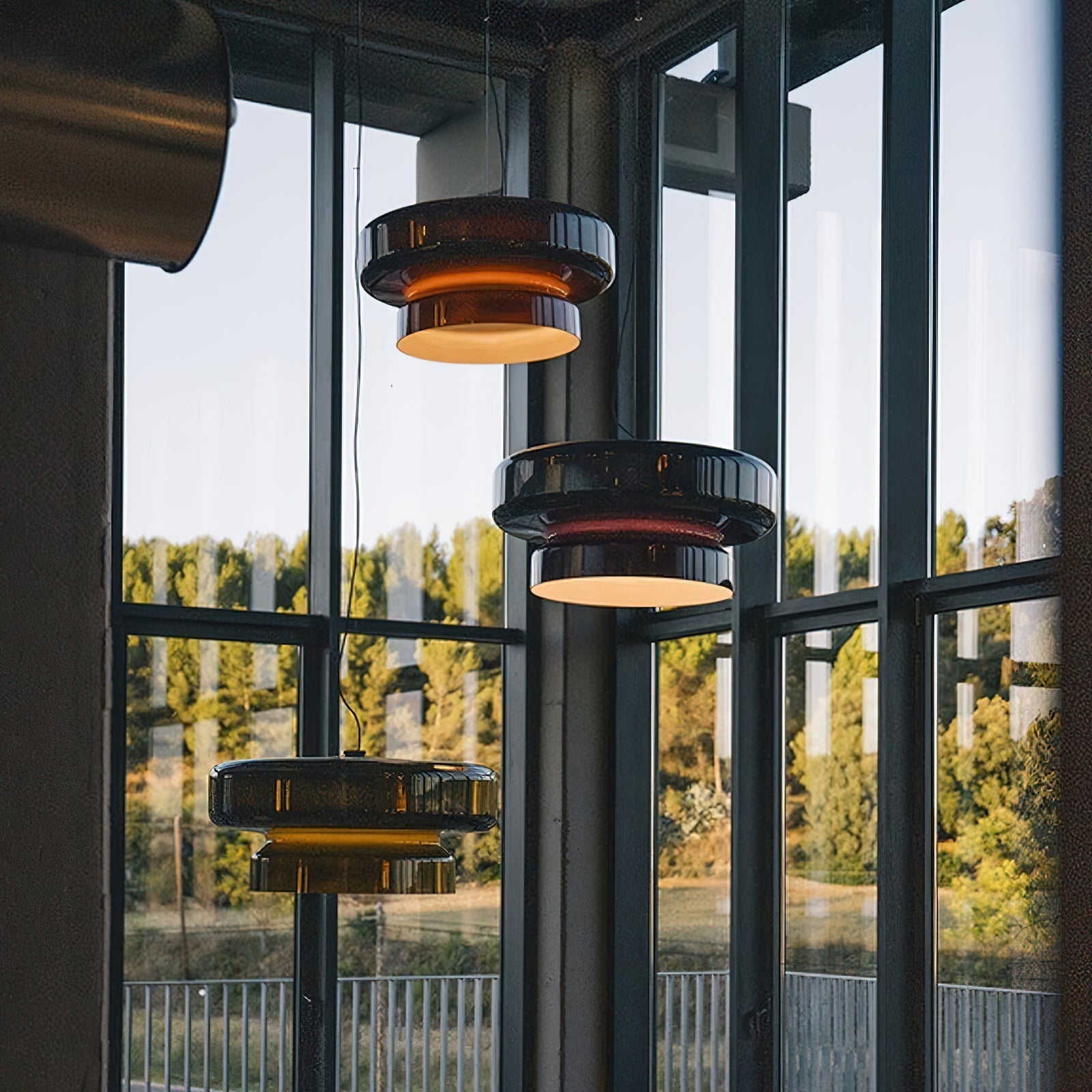 Zerithce Glass Modern Minimalist Pendant Lamp-Neutral Decor