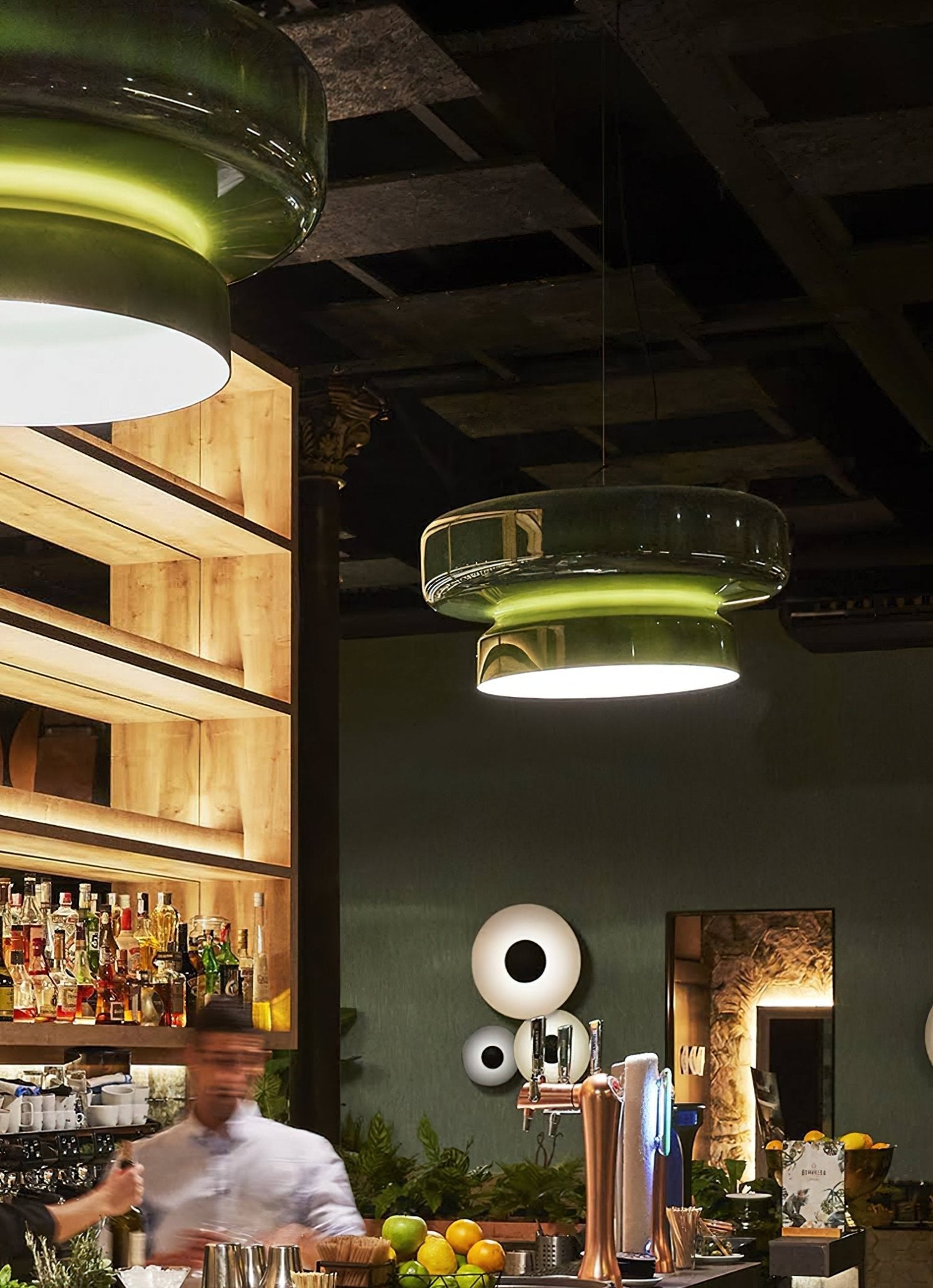 Zerithce Glass Modern Minimalist Pendant Lamp-Neutral Decor