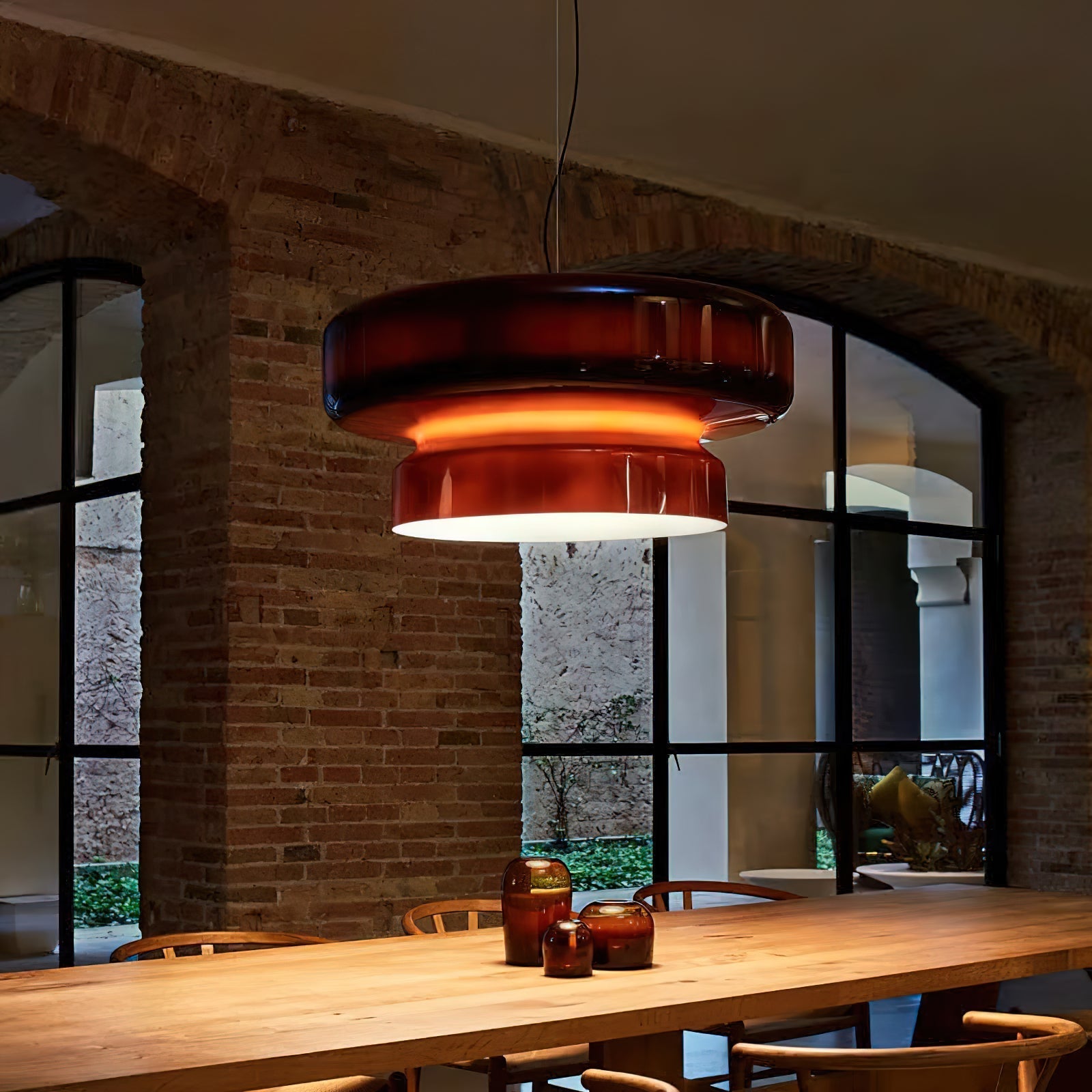 Zerithce Glass Modern Minimalist Pendant Lamp-Neutral Decor