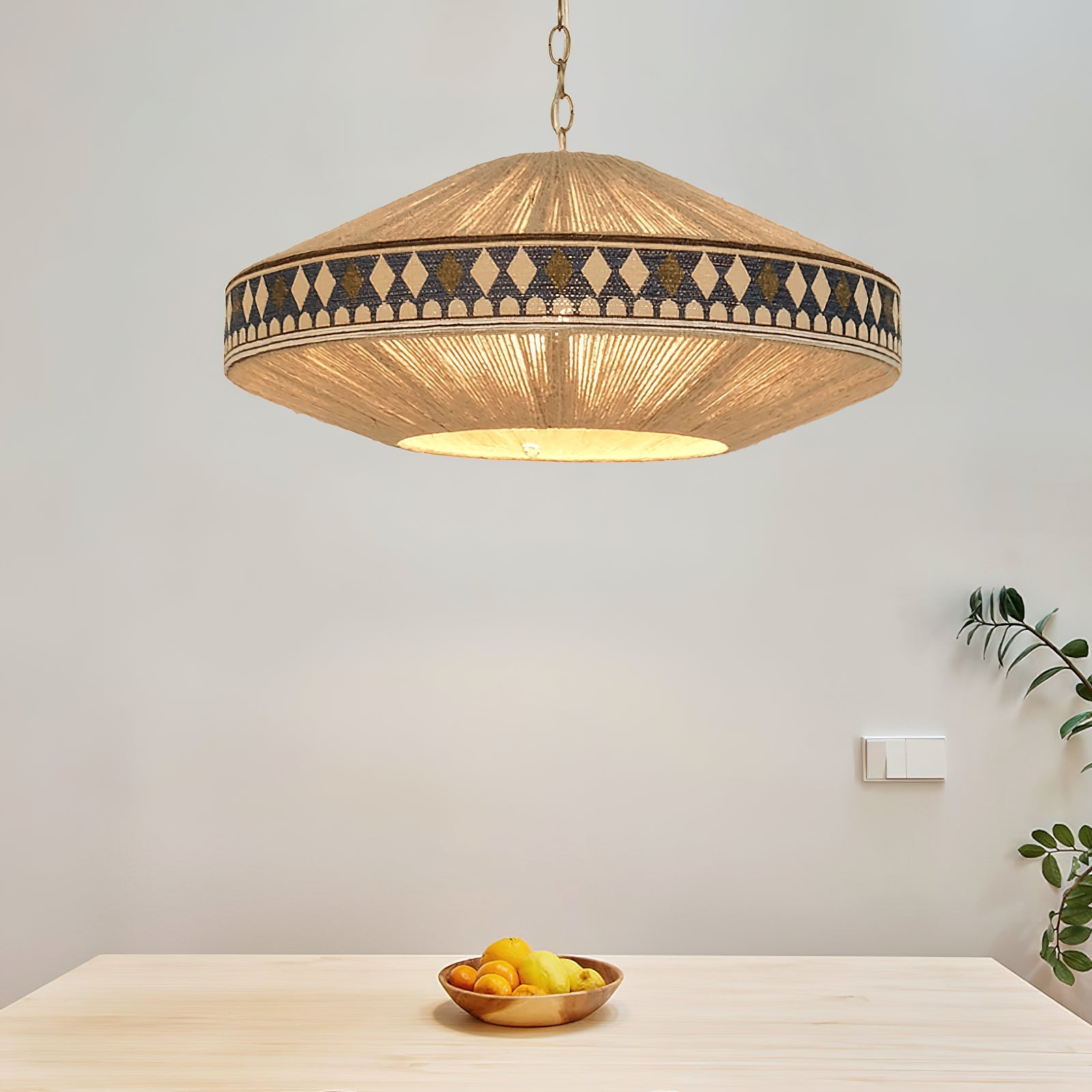 Calyce Fabric Cozy Pendant Lamp-Neutral Decor