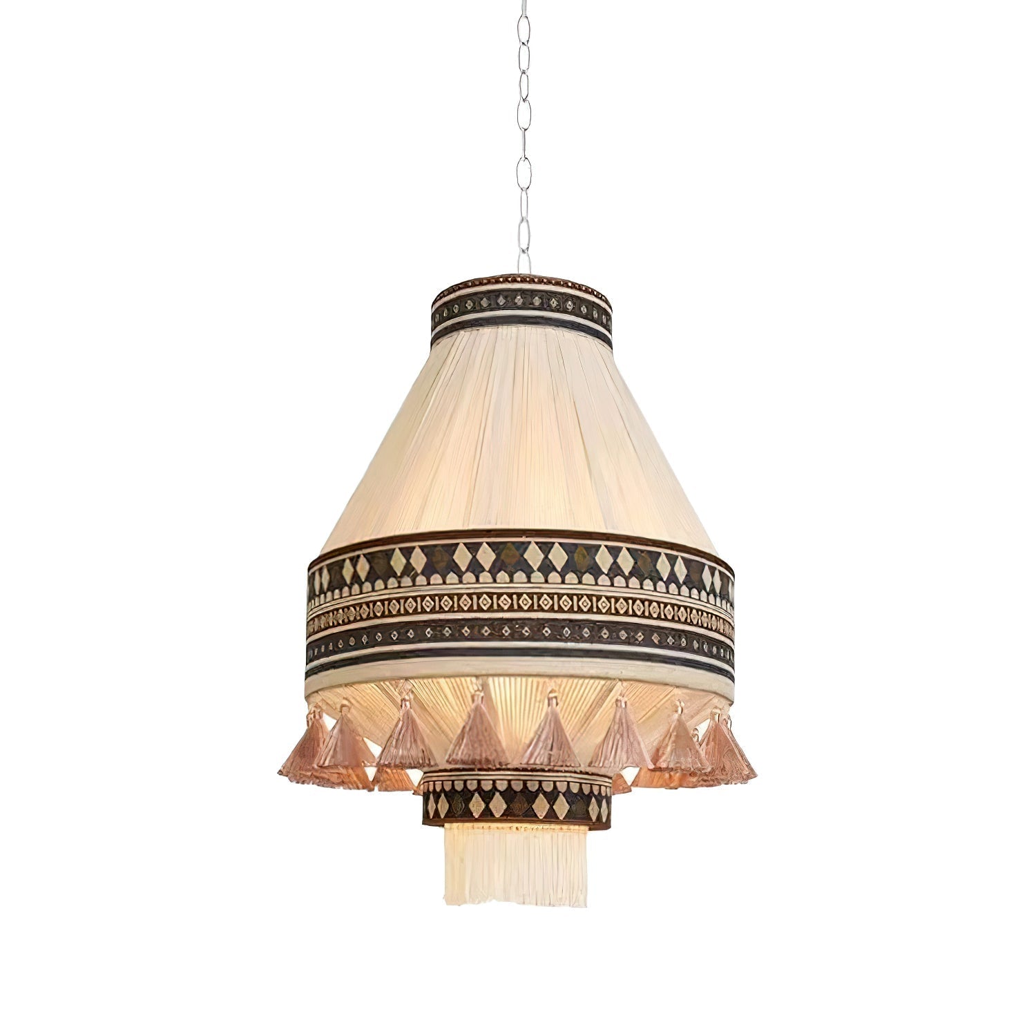 Calyce Fabric Cozy Pendant Lamp-Neutral Decor