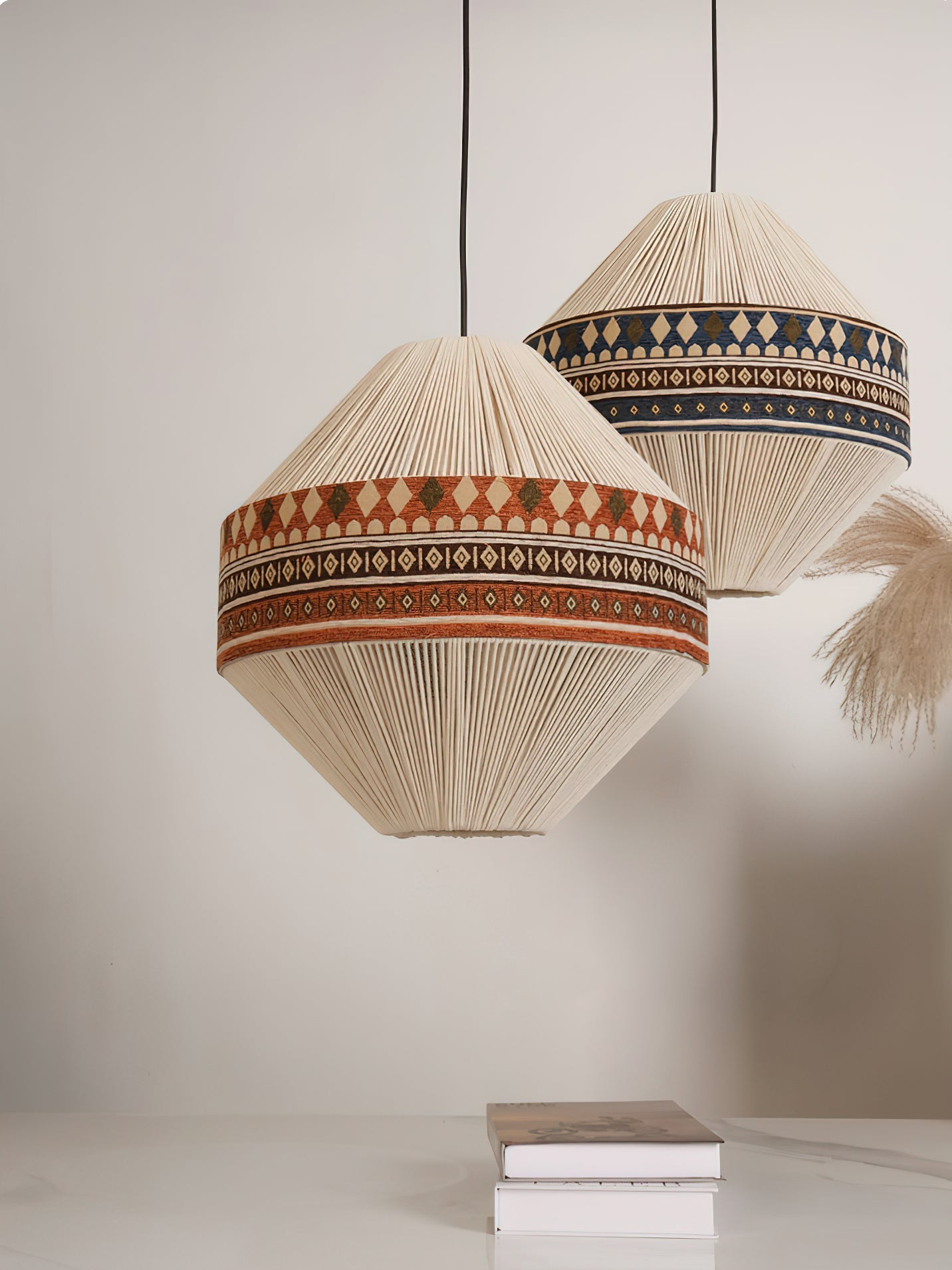 Calyce Fabric Cozy Pendant Lamp-Neutral Decor