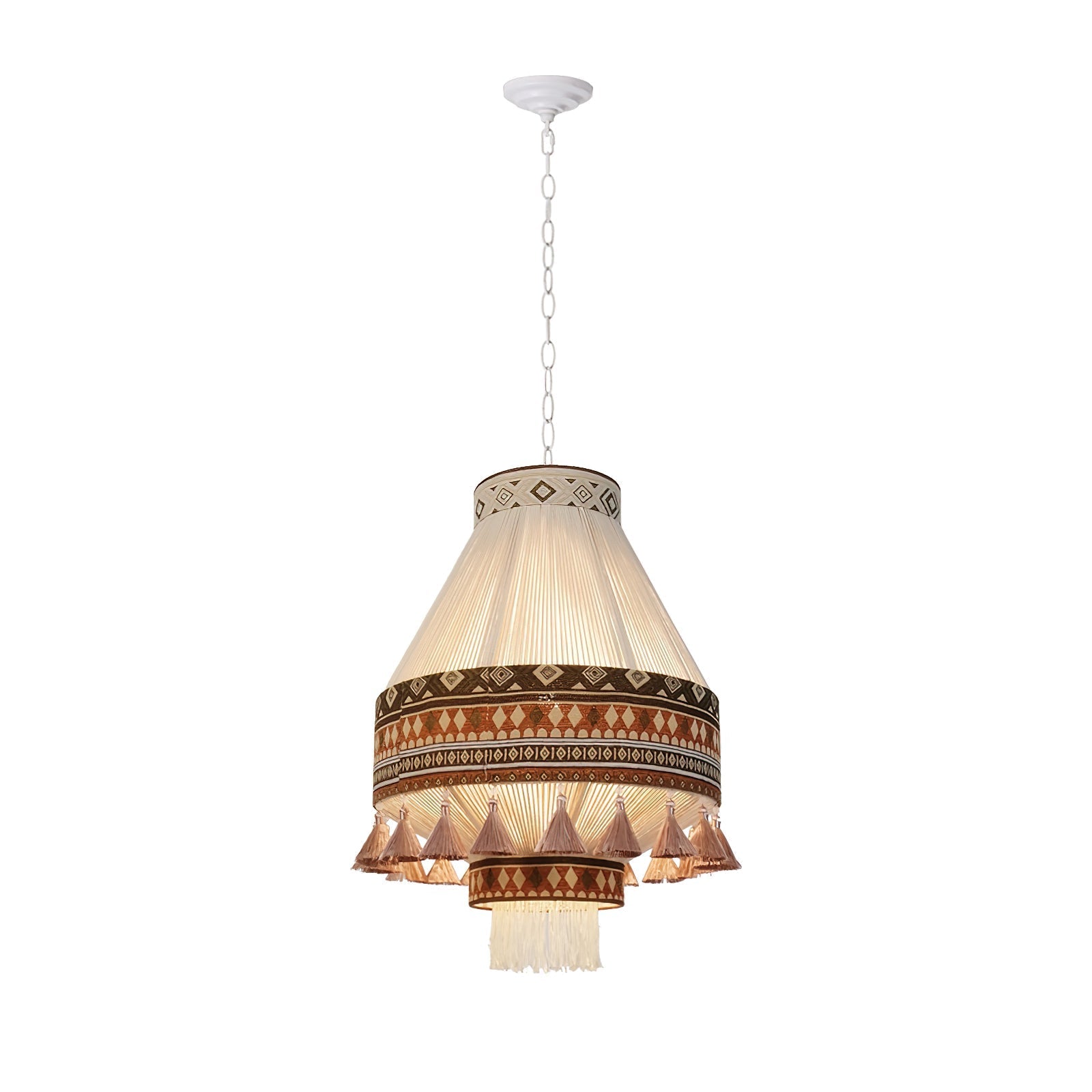 Calyce Fabric Cozy Pendant Lamp-Neutral Decor