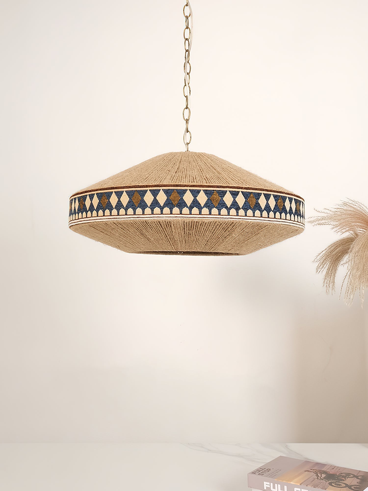 Calyce Fabric Cozy Pendant Lamp-Neutral Decor
