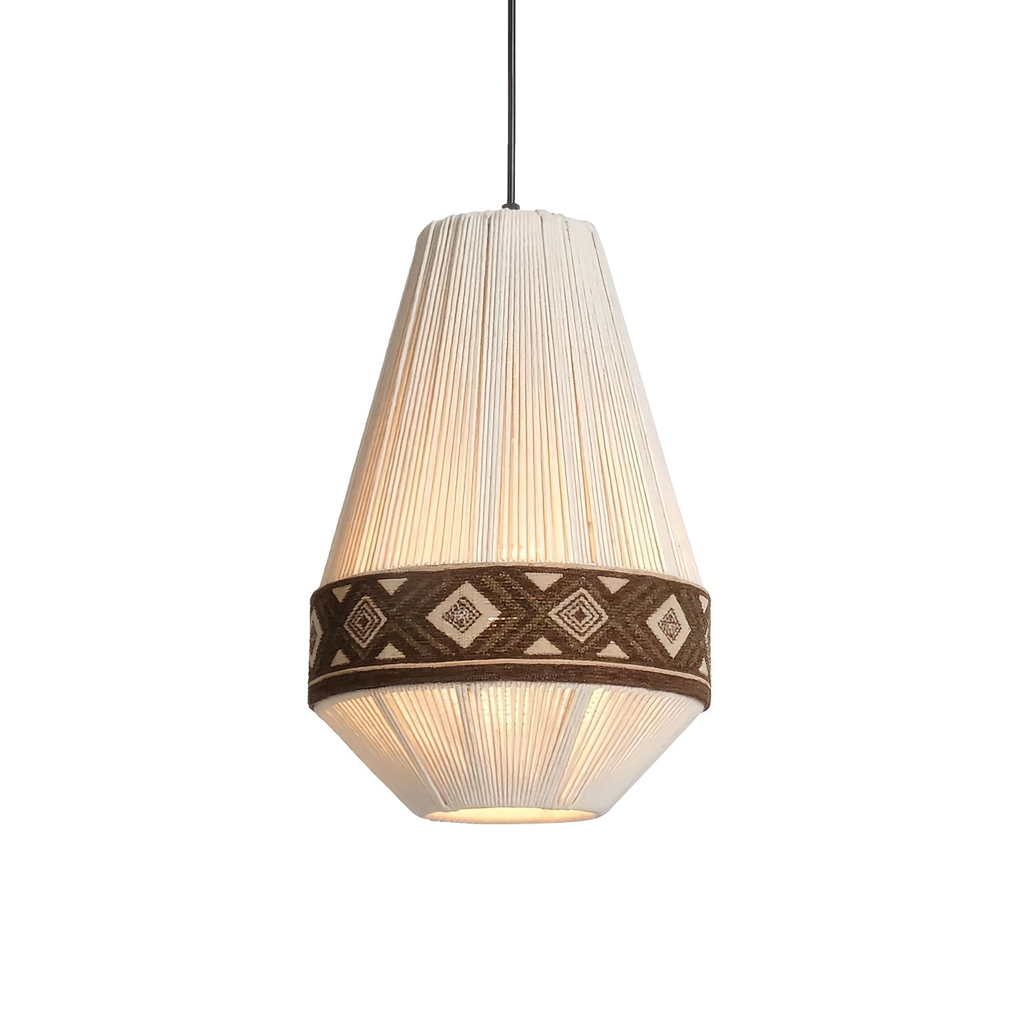 Calyce Fabric Cozy Pendant Lamp-Neutral Decor