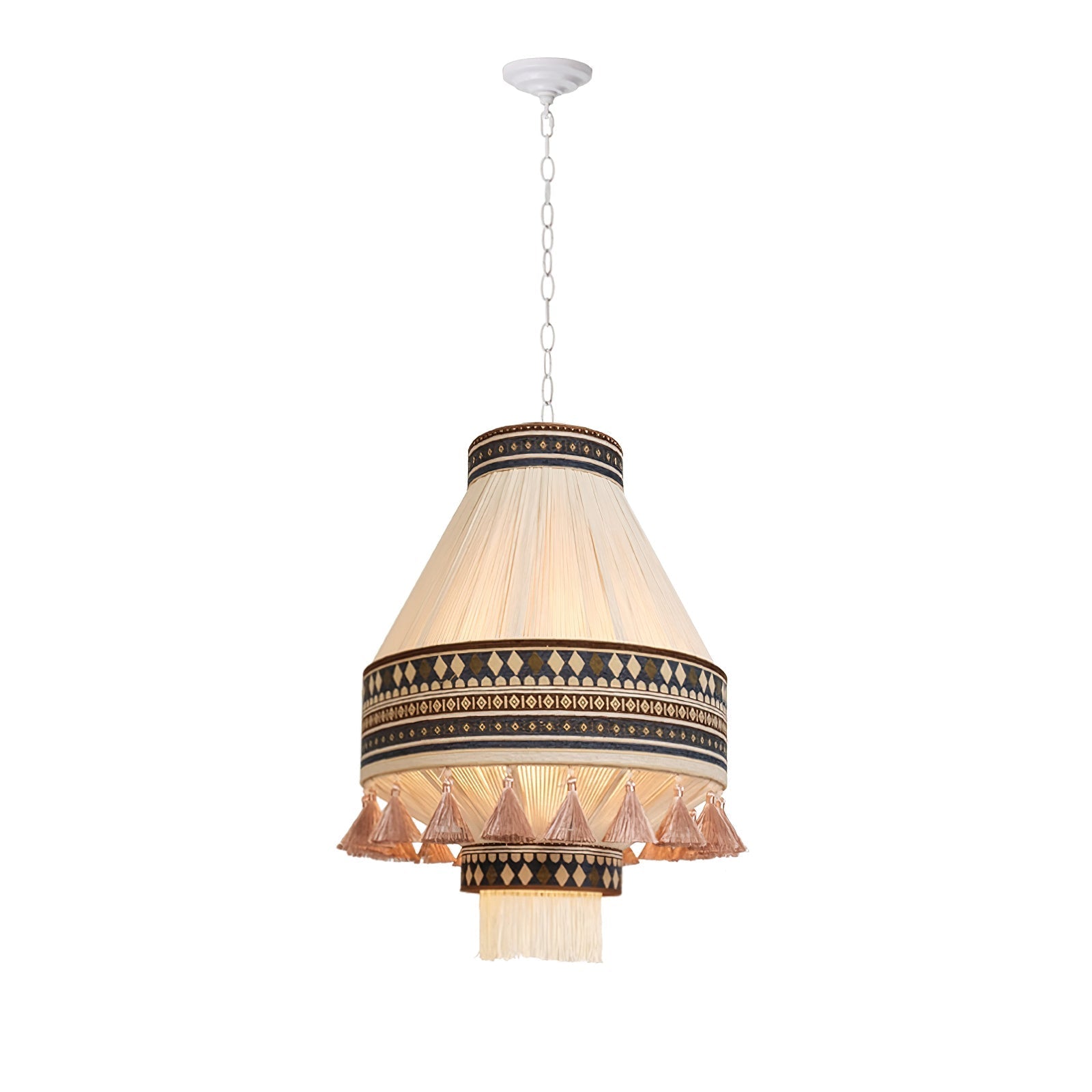 Calyce Fabric Cozy Pendant Lamp-Neutral Decor