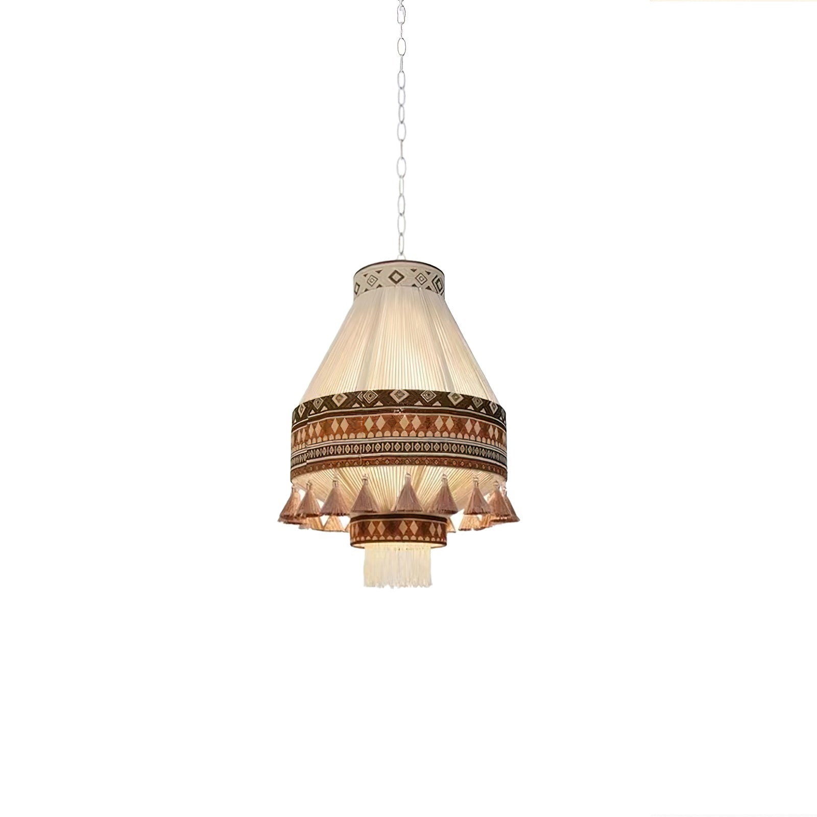 Calyce Fabric Cozy Pendant Lamp-Neutral Decor