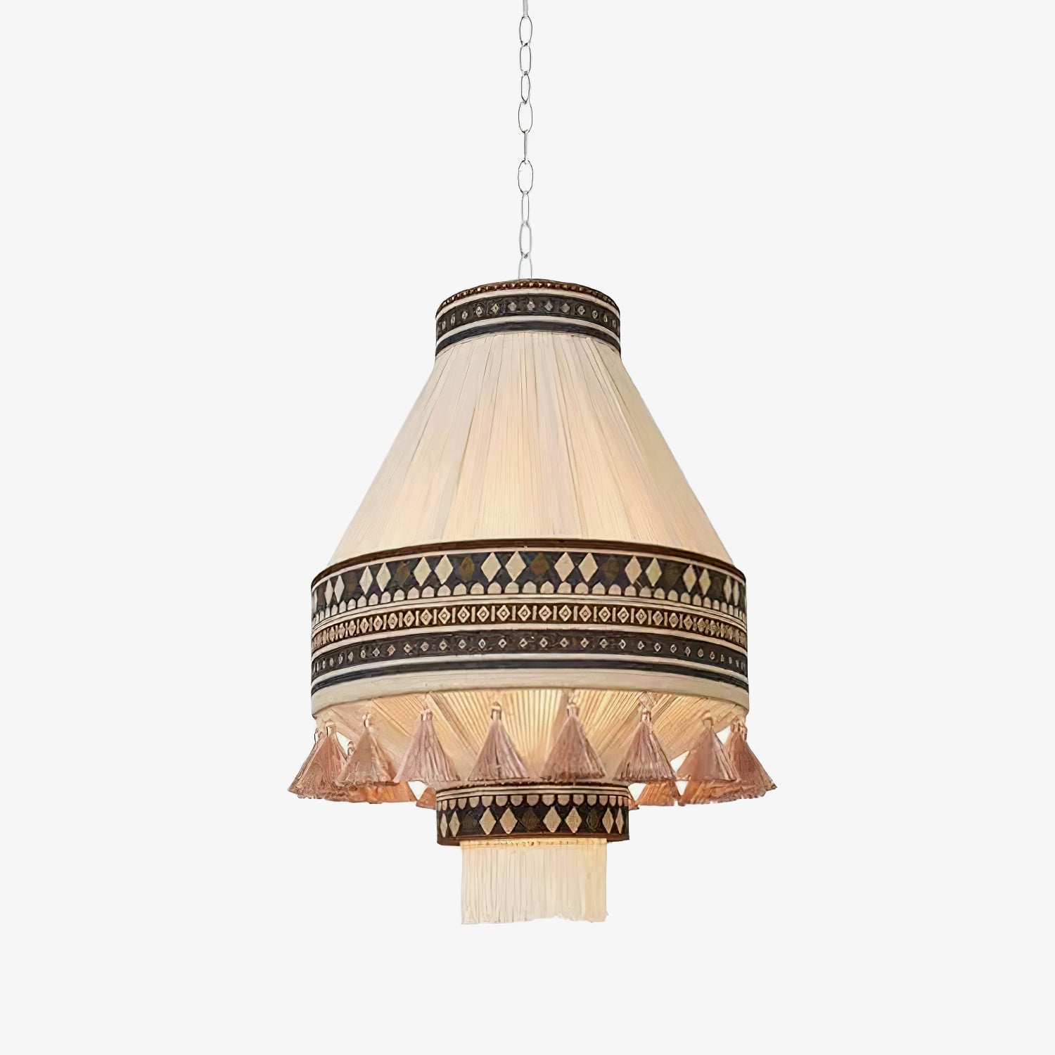 Calyce Fabric Cozy Pendant Lamp-Neutral Decor