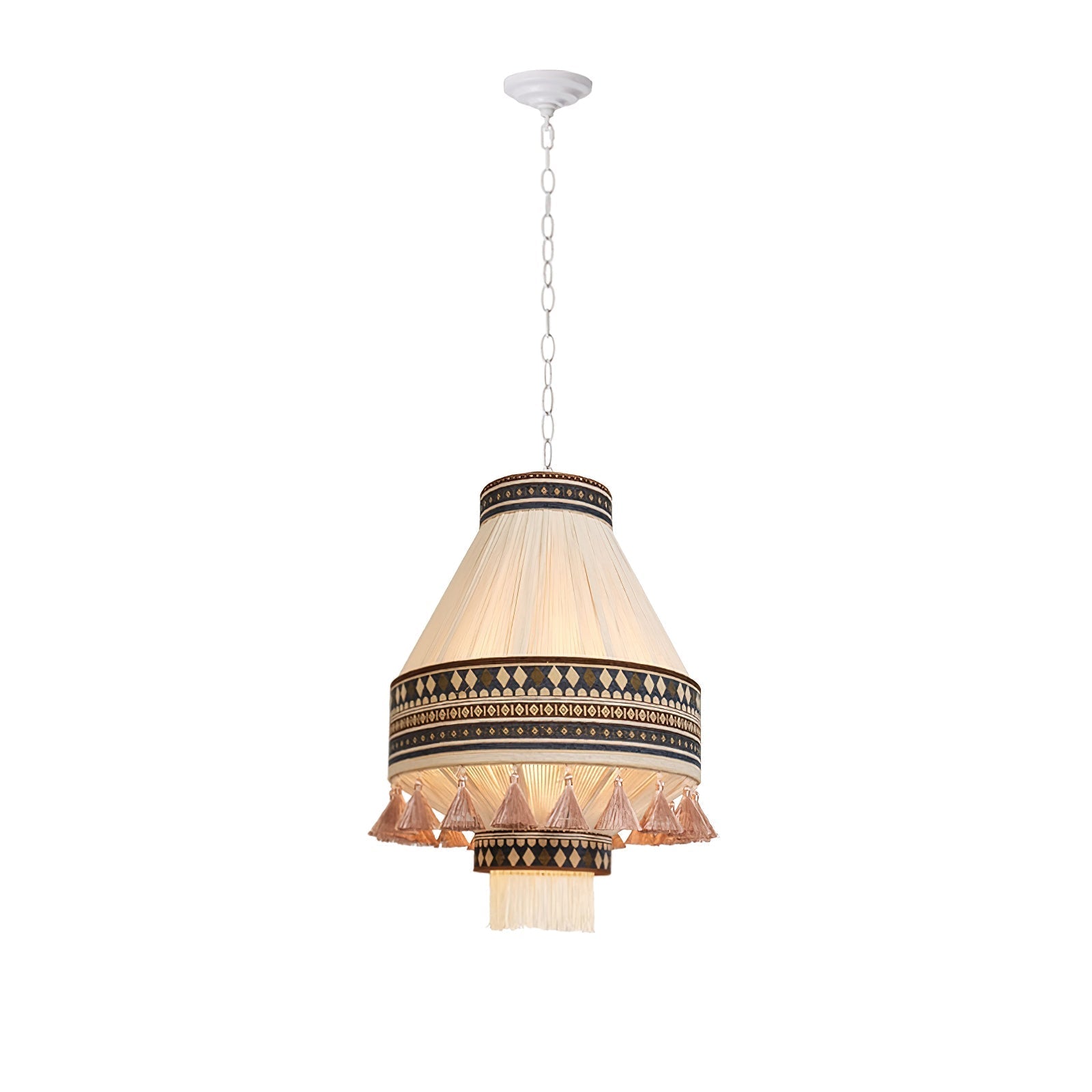 Calyce Fabric Cozy Pendant Lamp-Neutral Decor