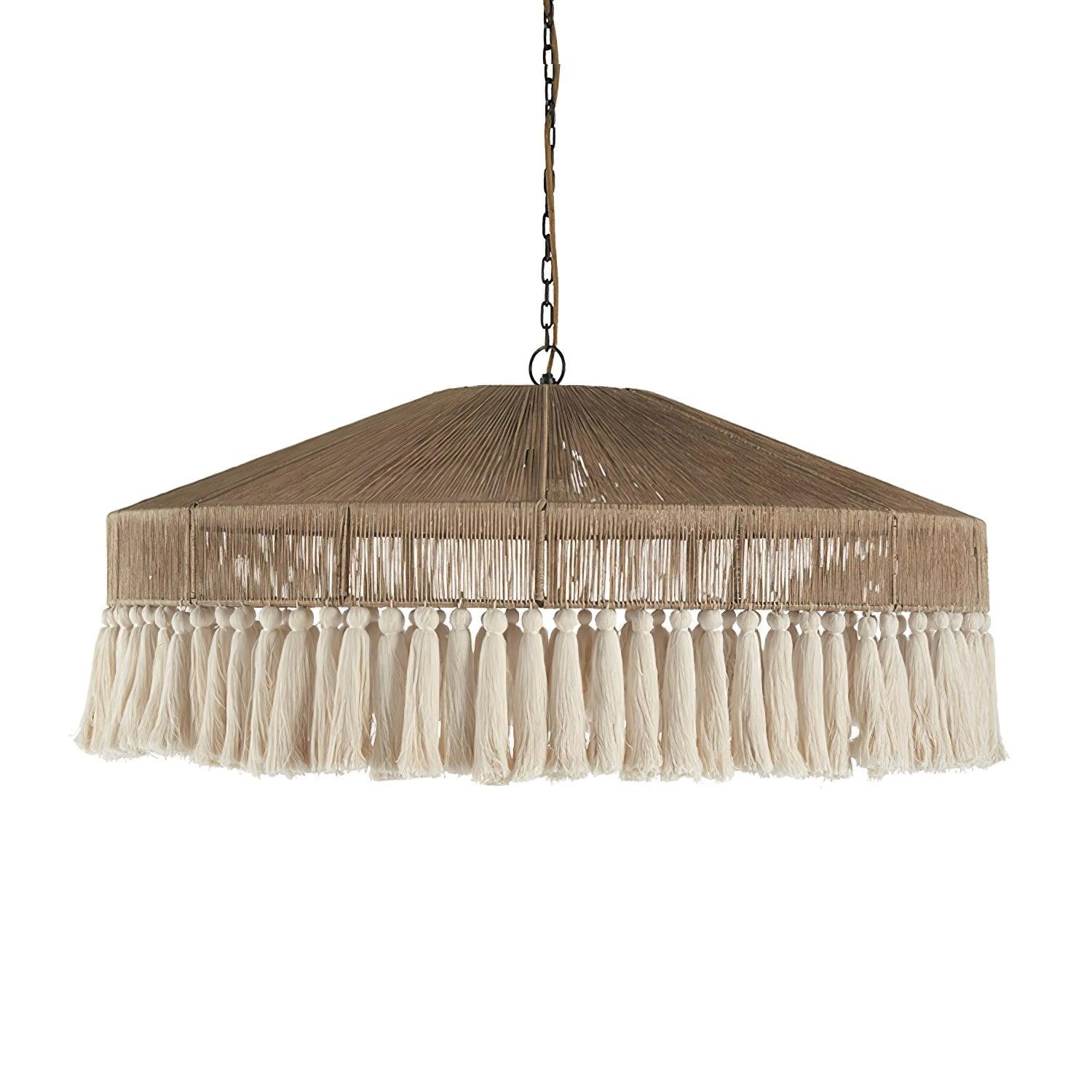 Ohev Hemp Rope Pendant Light-Neutral Decor