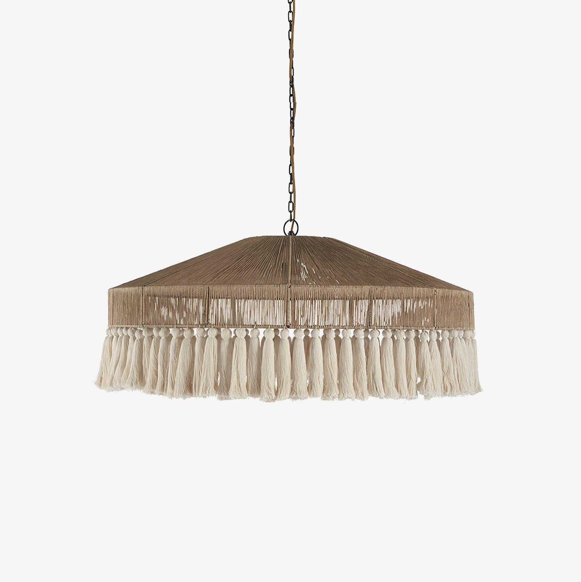 Ohev Hemp Rope Pendant Light-Neutral Decor