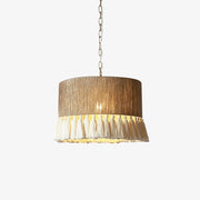 Lustra Pendant Lamp Cotton Tassels for Living Room-Neutral Decor