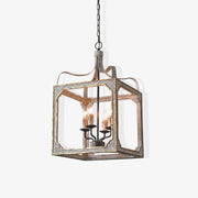 Lustra Chandelier Rustic Cube Vintage Frame-Neutral Decor