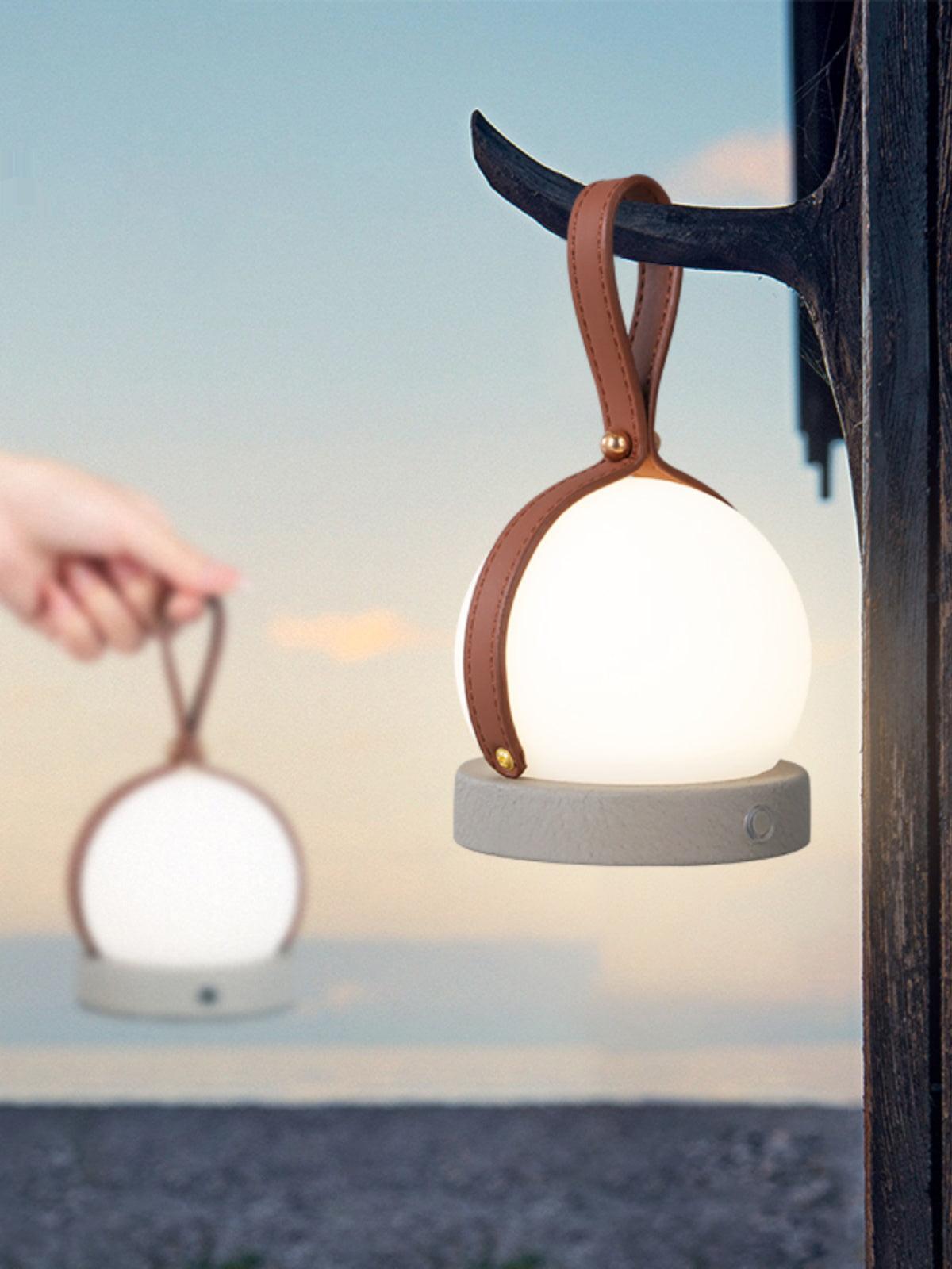 Wernis Leather Table Lamp-Neutral Decor