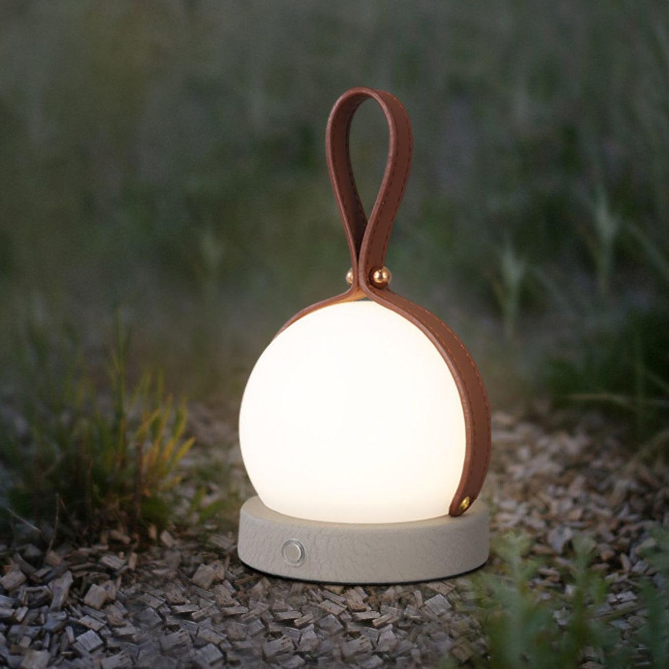 Wernis Leather Table Lamp-Neutral Decor