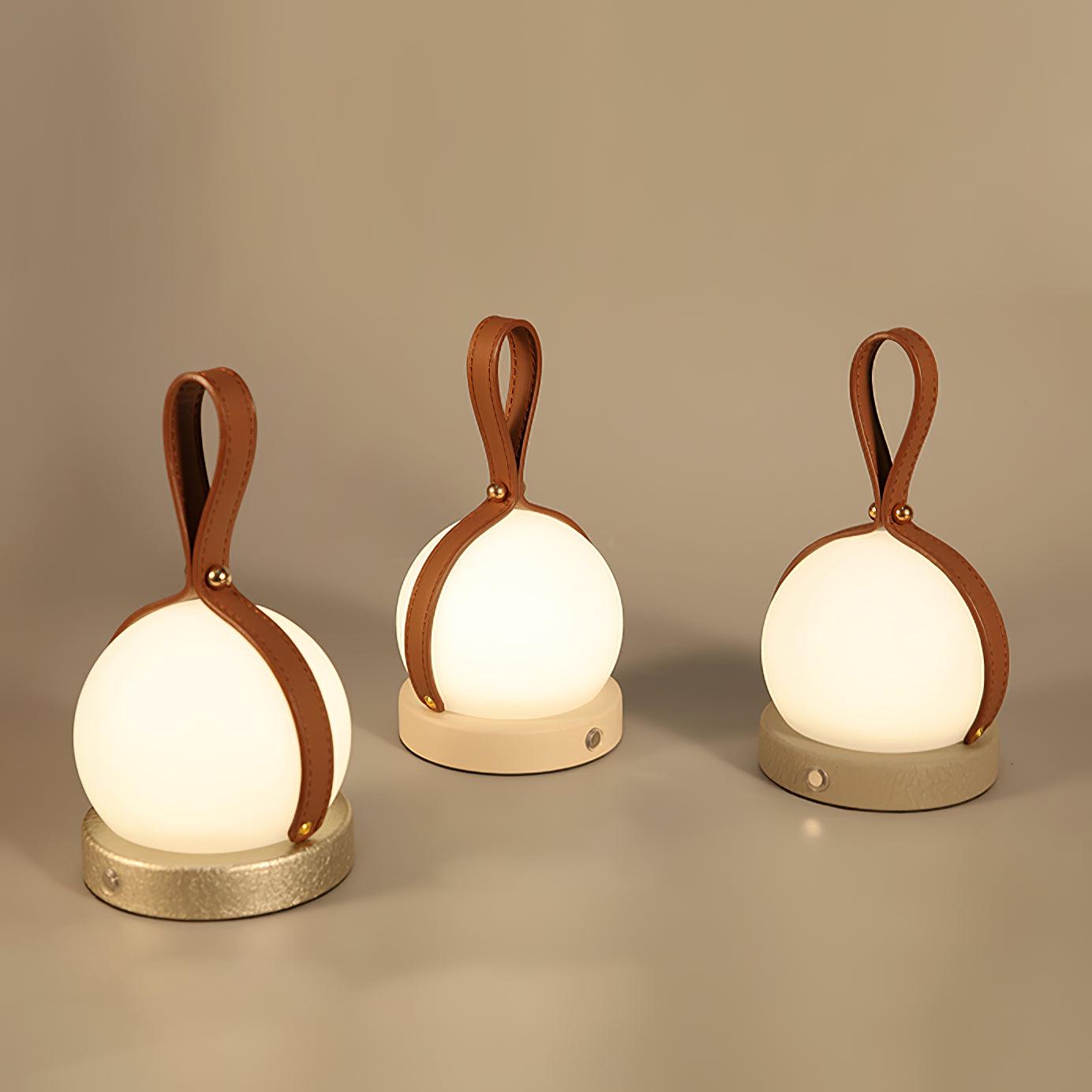 Wernis Leather Table Lamp-Neutral Decor