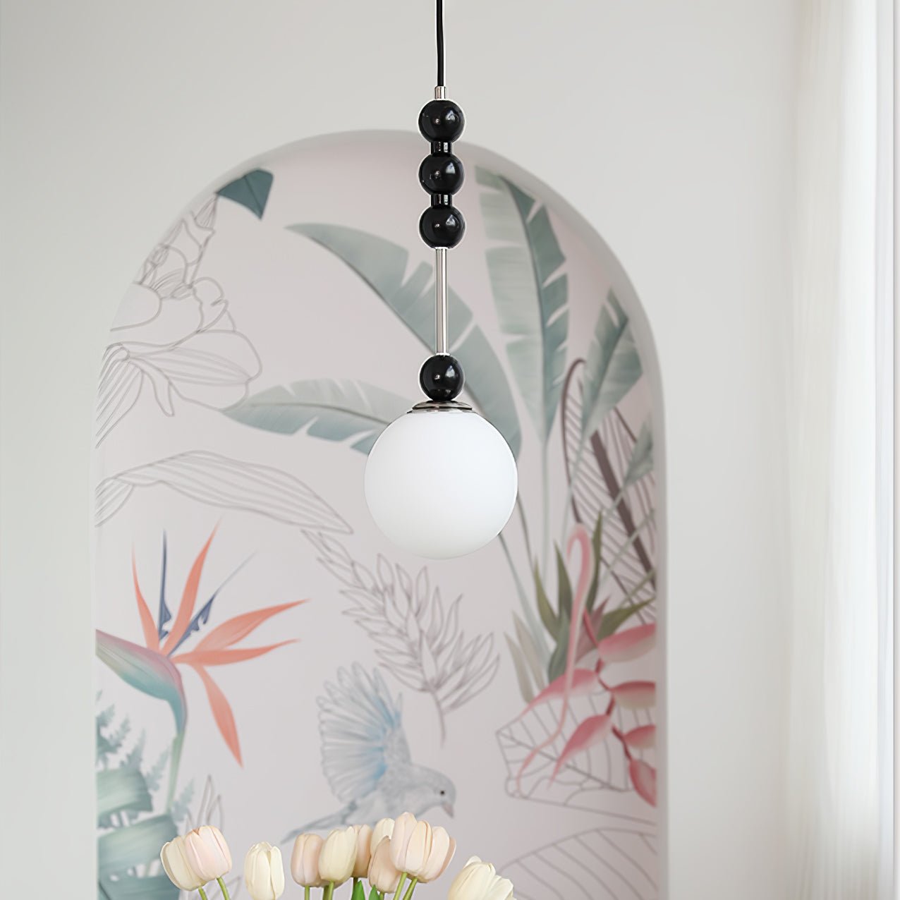 Miraleth Minimalist Wood Pendant Lamp-Neutral Decor