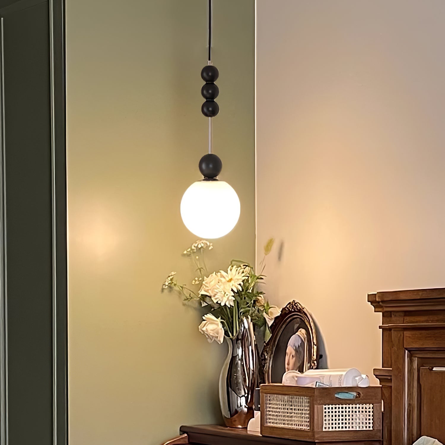 Miraleth Minimalist Wood Pendant Lamp-Neutral Decor