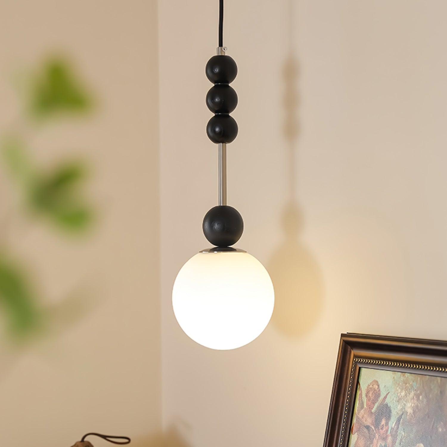 Miraleth Minimalist Wood Pendant Lamp-Neutral Decor