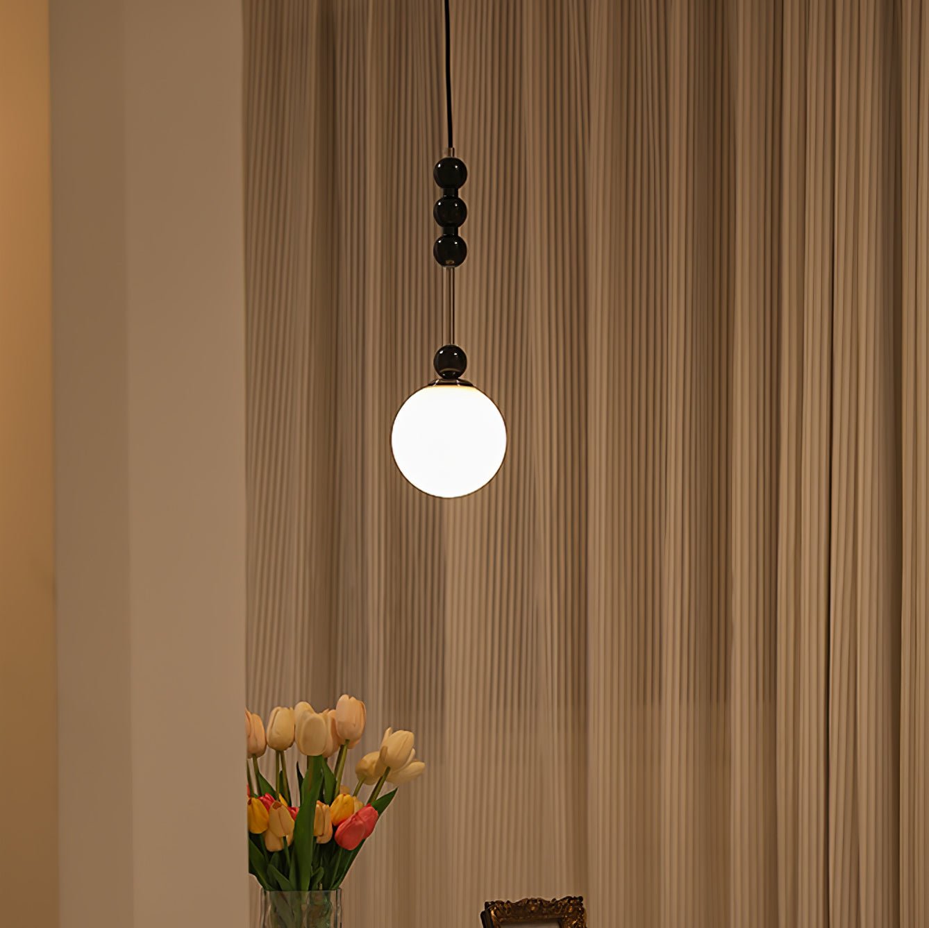 Miraleth Minimalist Wood Pendant Lamp-Neutral Decor