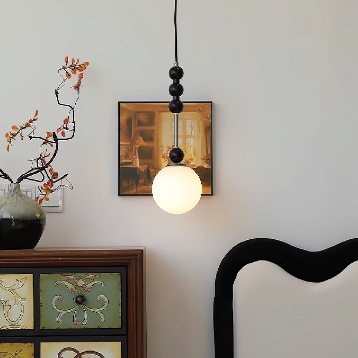 Miraleth Minimalist Wood Pendant Lamp-Neutral Decor
