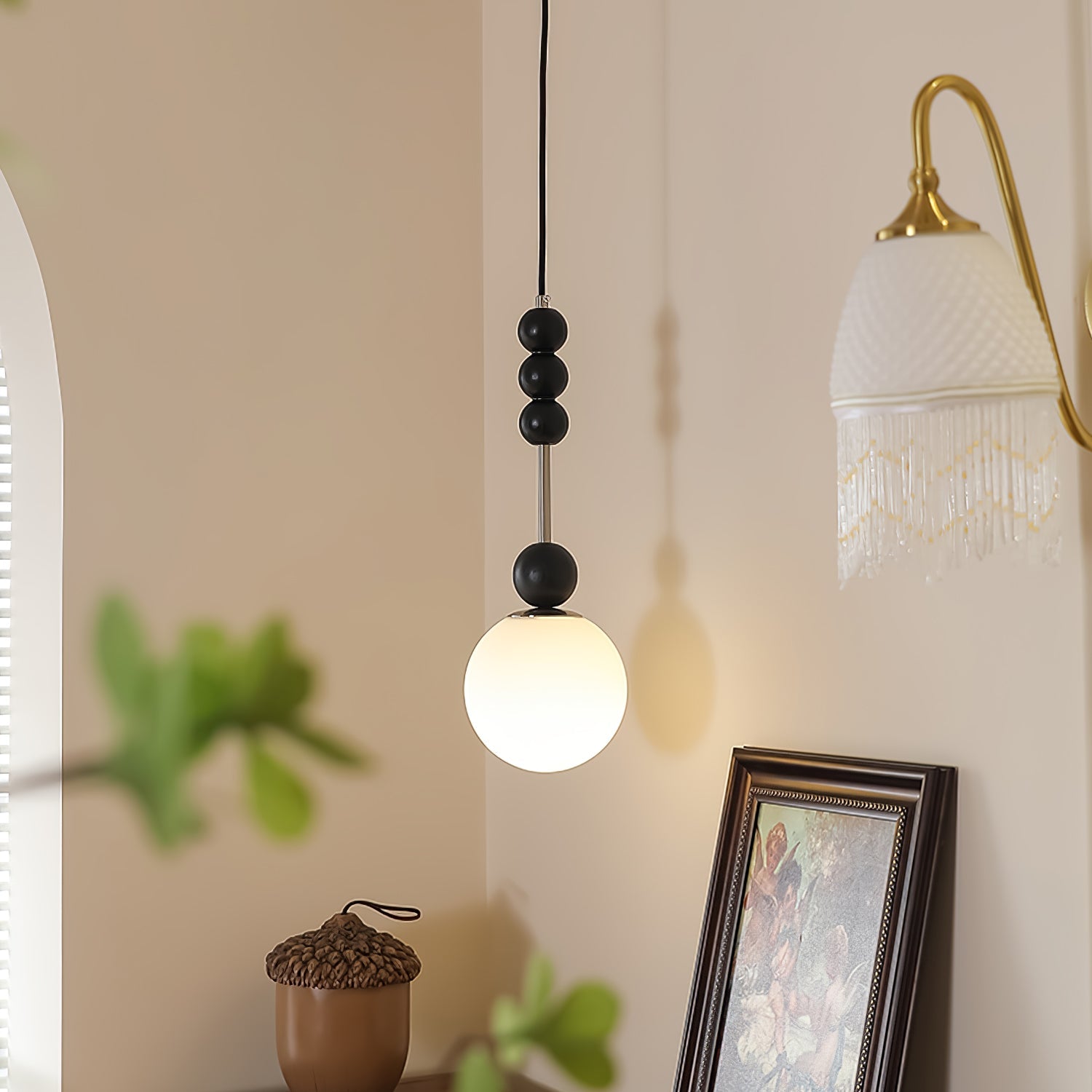 Miraleth Minimalist Wood Pendant Lamp-Neutral Decor