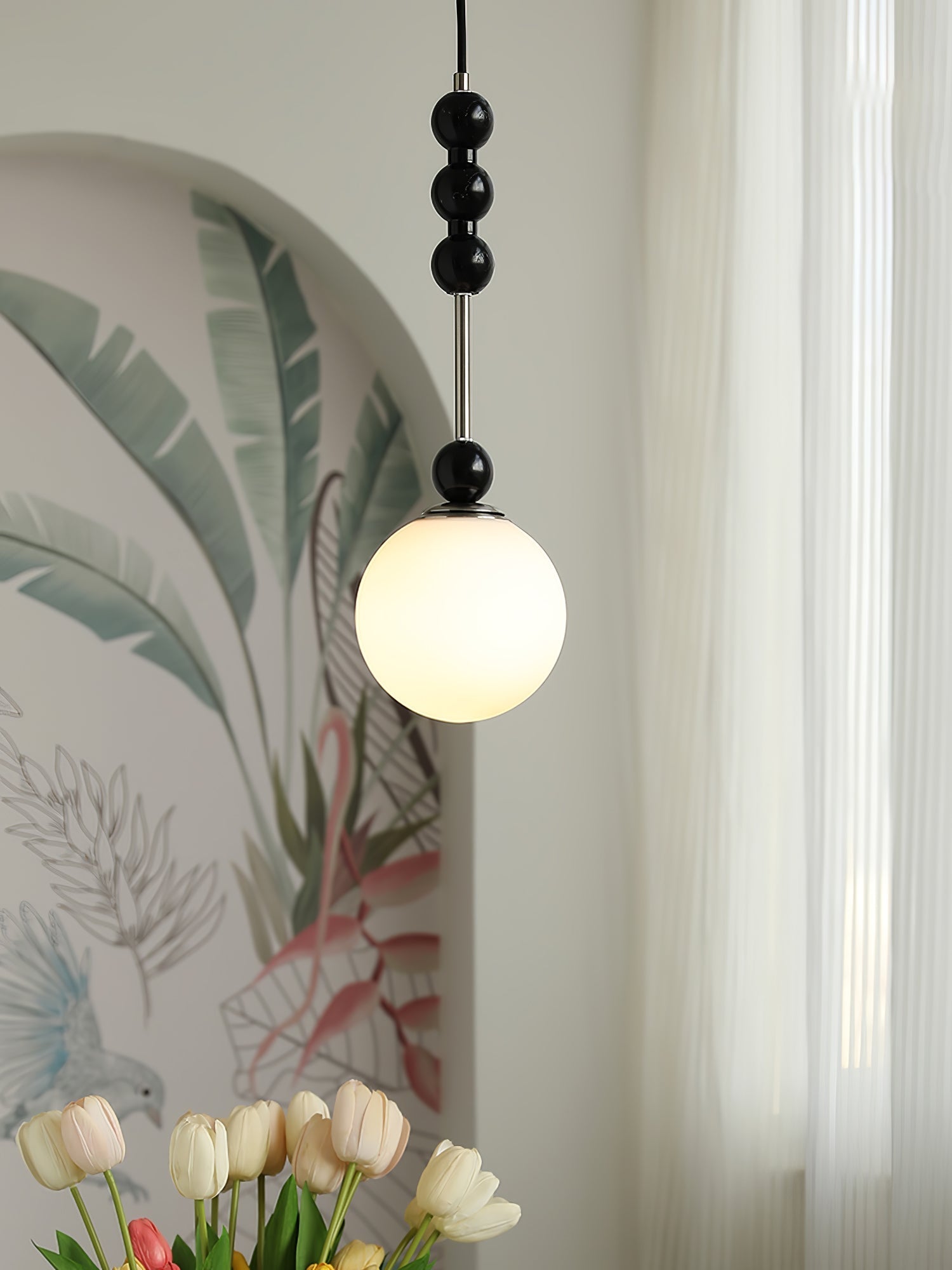 Miraleth Minimalist Wood Pendant Lamp-Neutral Decor