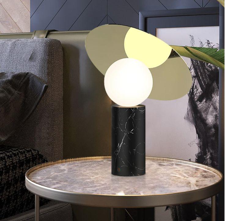 Dila Minimalist Marble Table Lamp-Neutral Decor