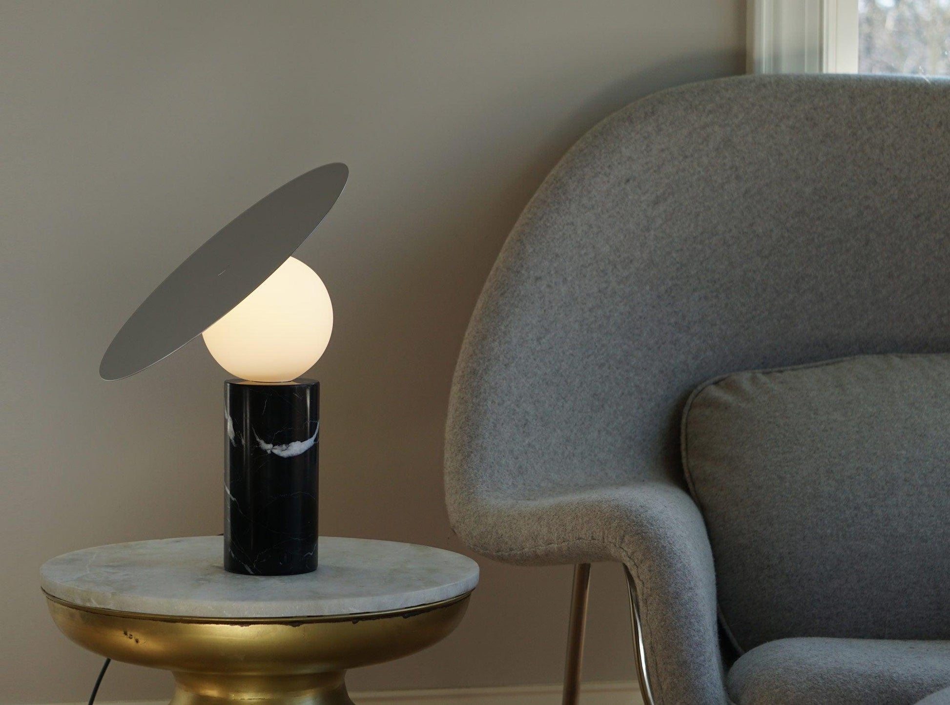 Dila Minimalist Marble Table Lamp-Neutral Decor